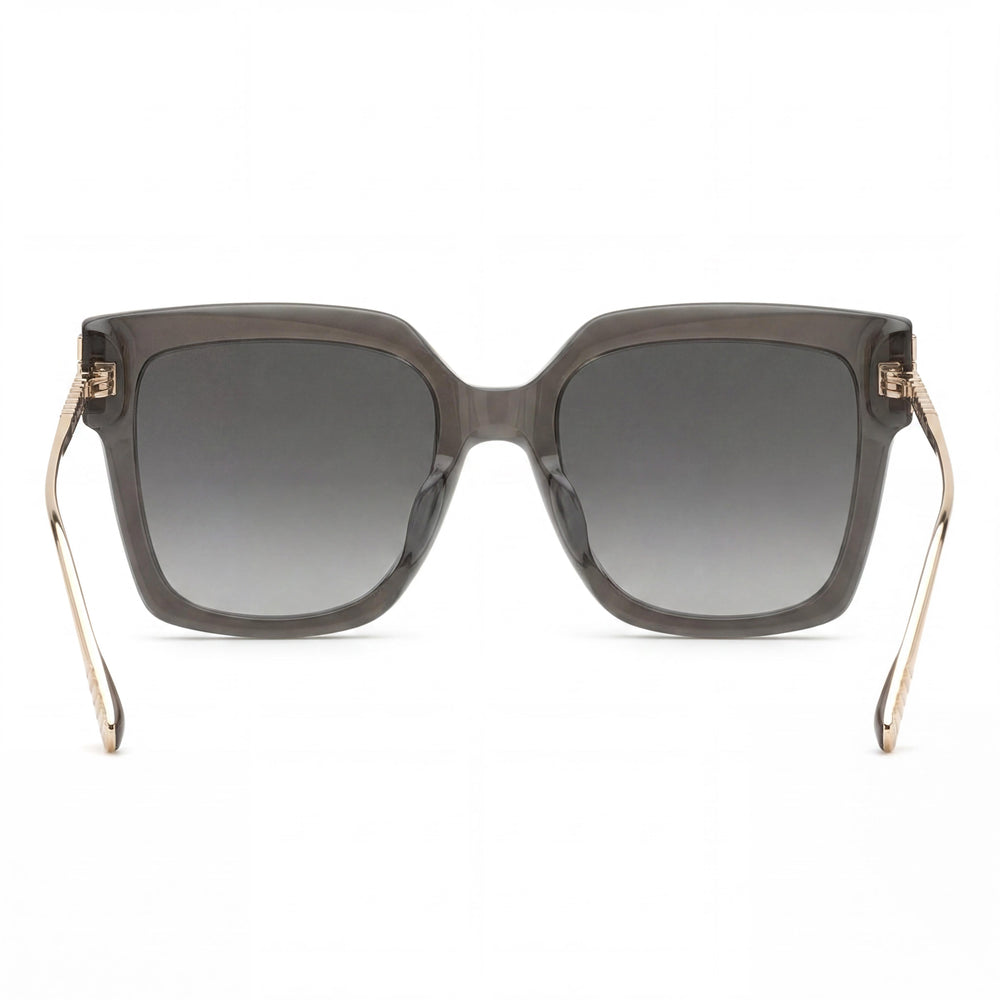 Chopard Sch353m Women's Titanium Frame Grigio Trasparente Sunglasses with Smoke Gradient Lenses 54-19-135mm