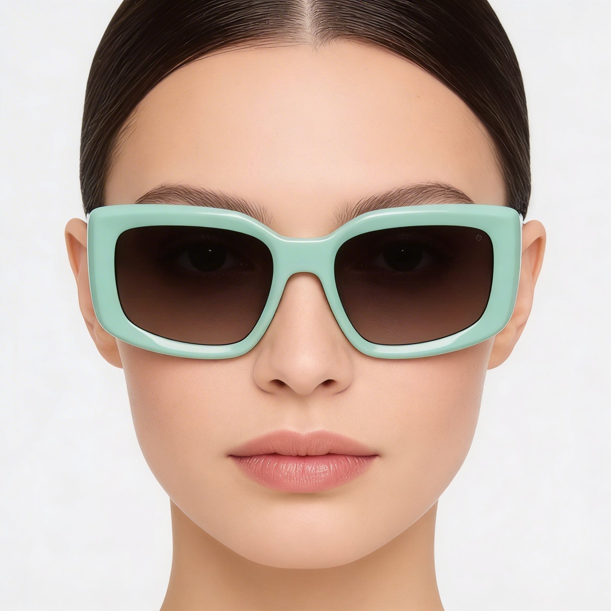 Rag & Bone Modern Women's Sunglasses: Green Acetate Frame, UV Protected Lenses, 54mm Lens Width, Photo 4