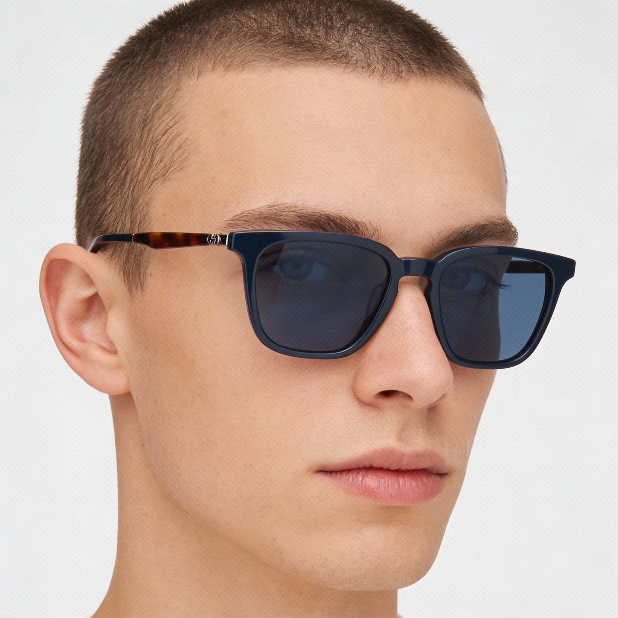 Salvatore Ferragamo Sf1100s Unisex Plastic Frame Polycarbonate Lens UV Protection Sunglasses Blue Navy 52mm, Photo 5