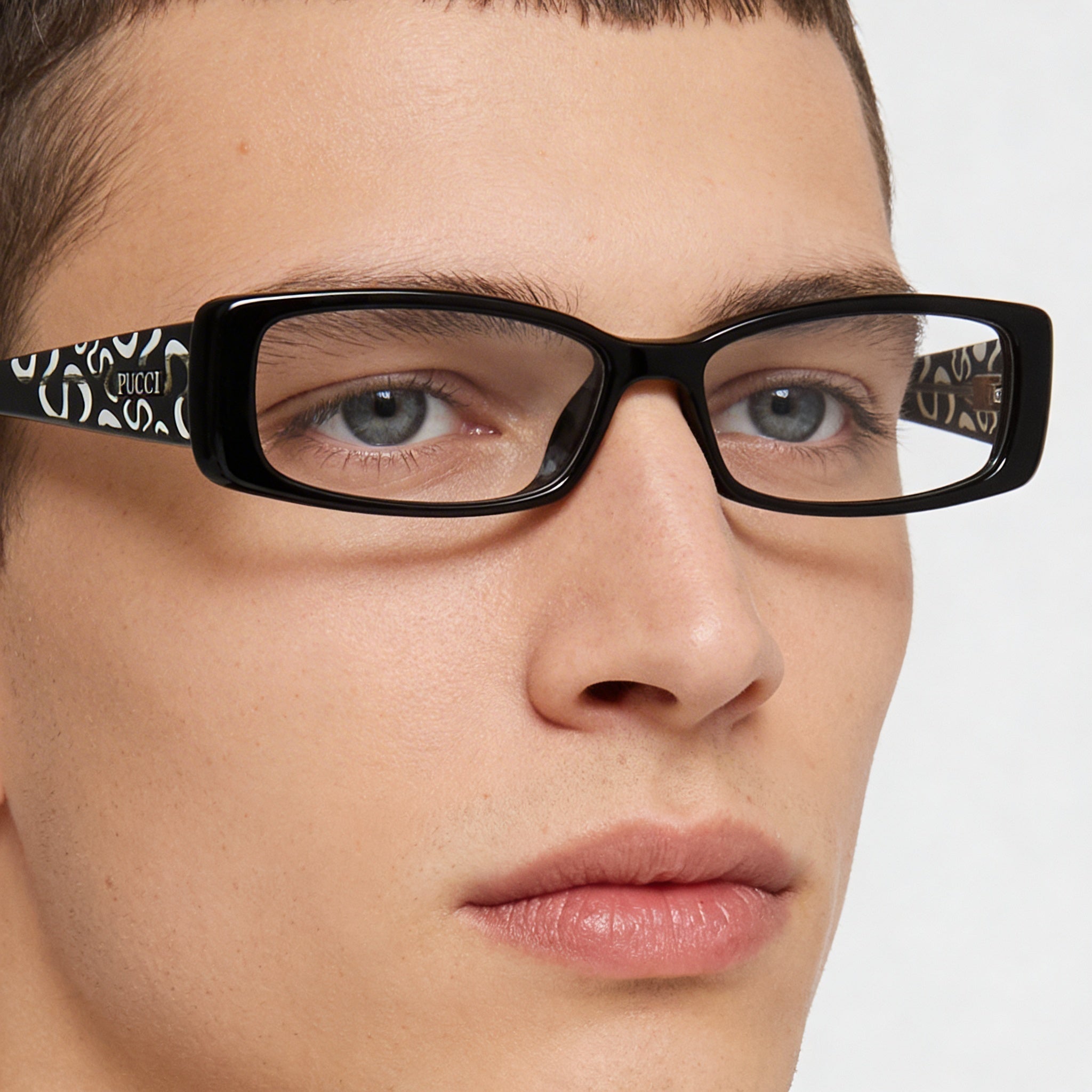 Gafas de sol unisex Emilio Pucci no polarizadas con montura negra con detalles en ébano y lentes compuestas, Photo 4