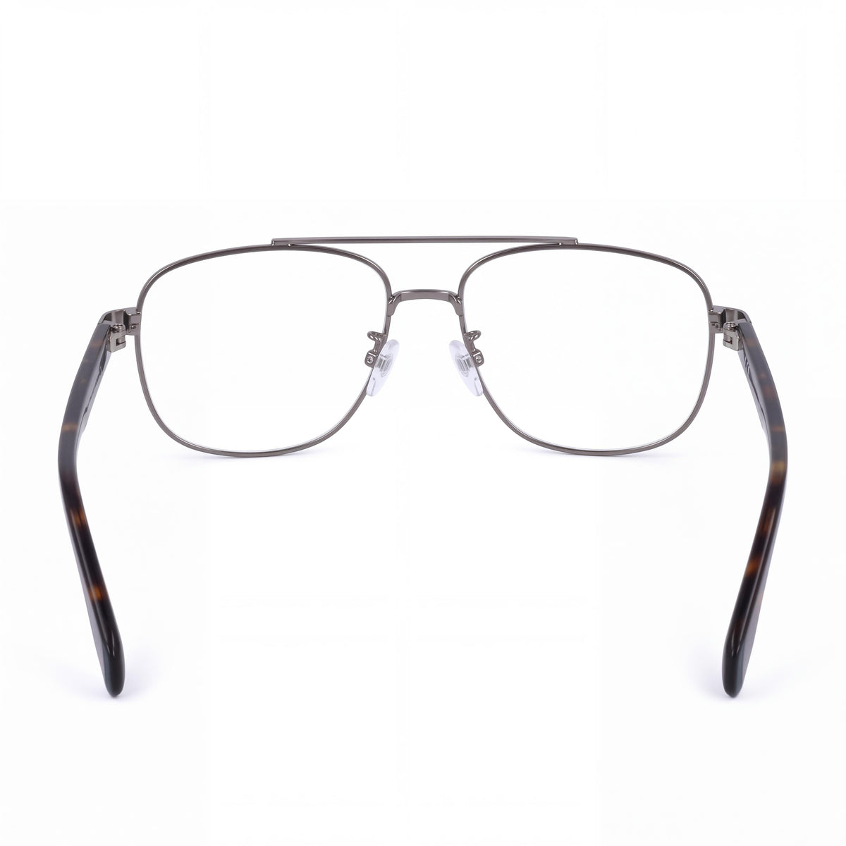 adidas Originals OR502400857 Men’s Gunmetal Plastic Pilot Casual Eyeglasses with Clear Demo Lenses, Prescription Ready 140mm Temple, Photo 3