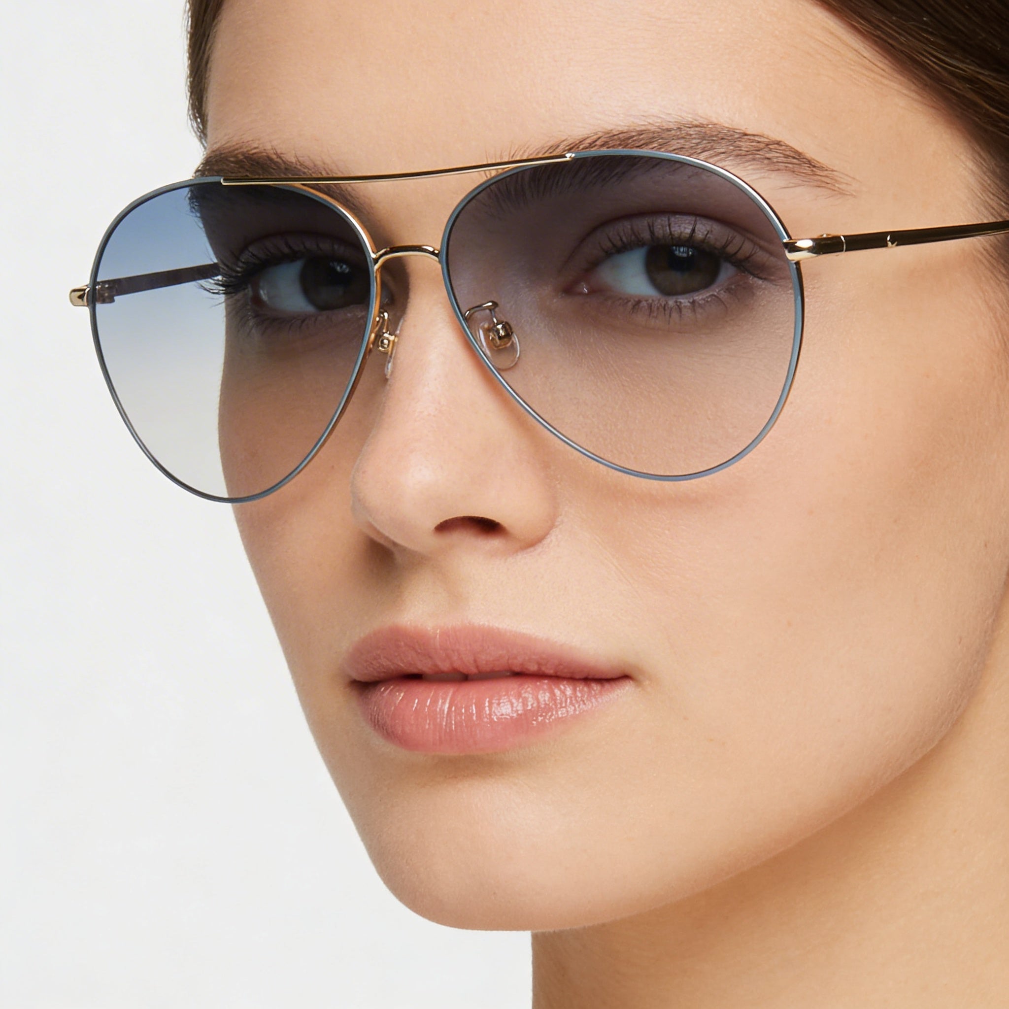 Kate Spade New York Carolane/F/S Women's Metal Blue Gold Blue Lens Pilot Asian Fit UV Protection Sunglasses 61mm, Photo 5