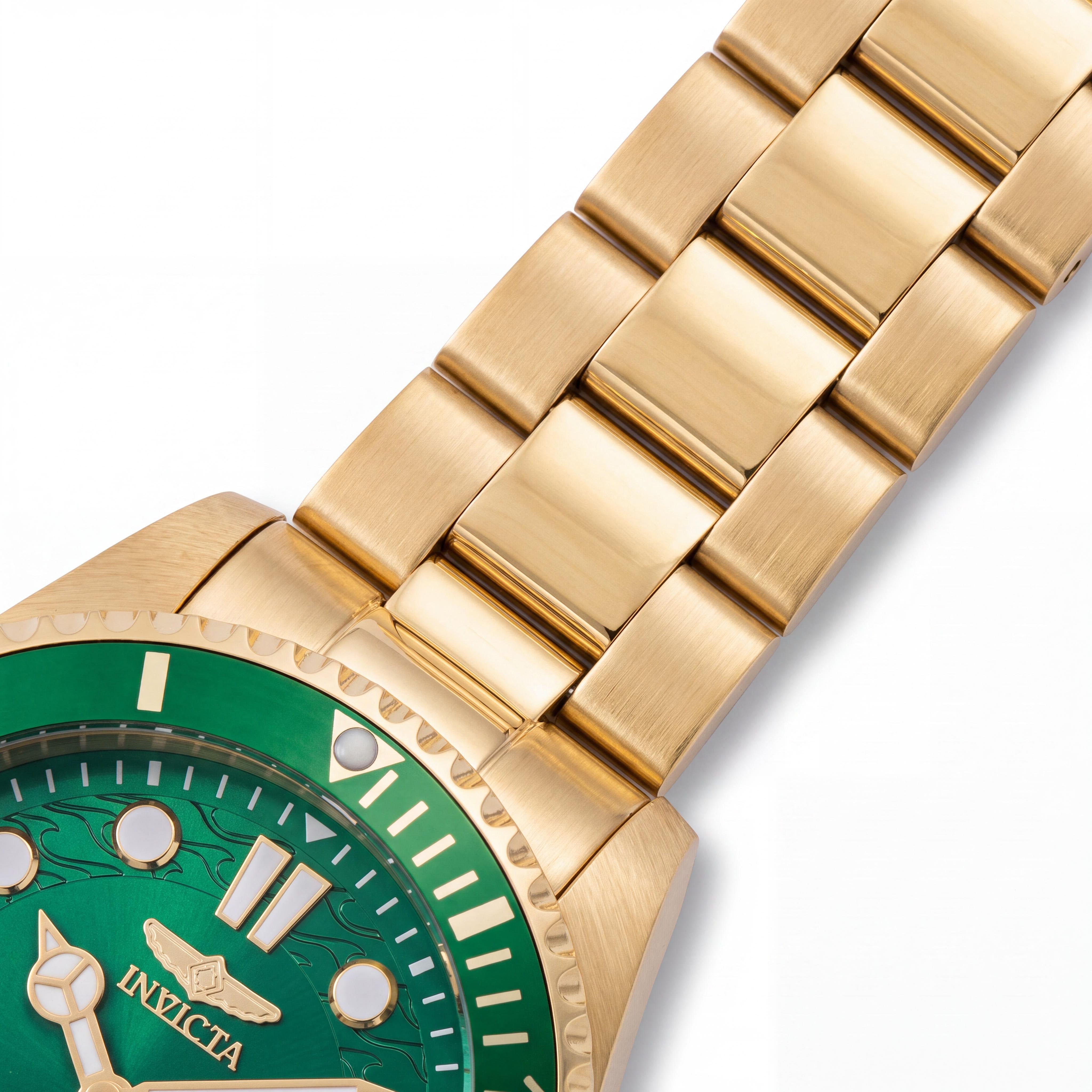 Invicta Pro Diver 49702 Men's Stainless Steel Bracelet 43mm Green Dial Quartz 10 ATM Water Resistant Watch, Photo 3