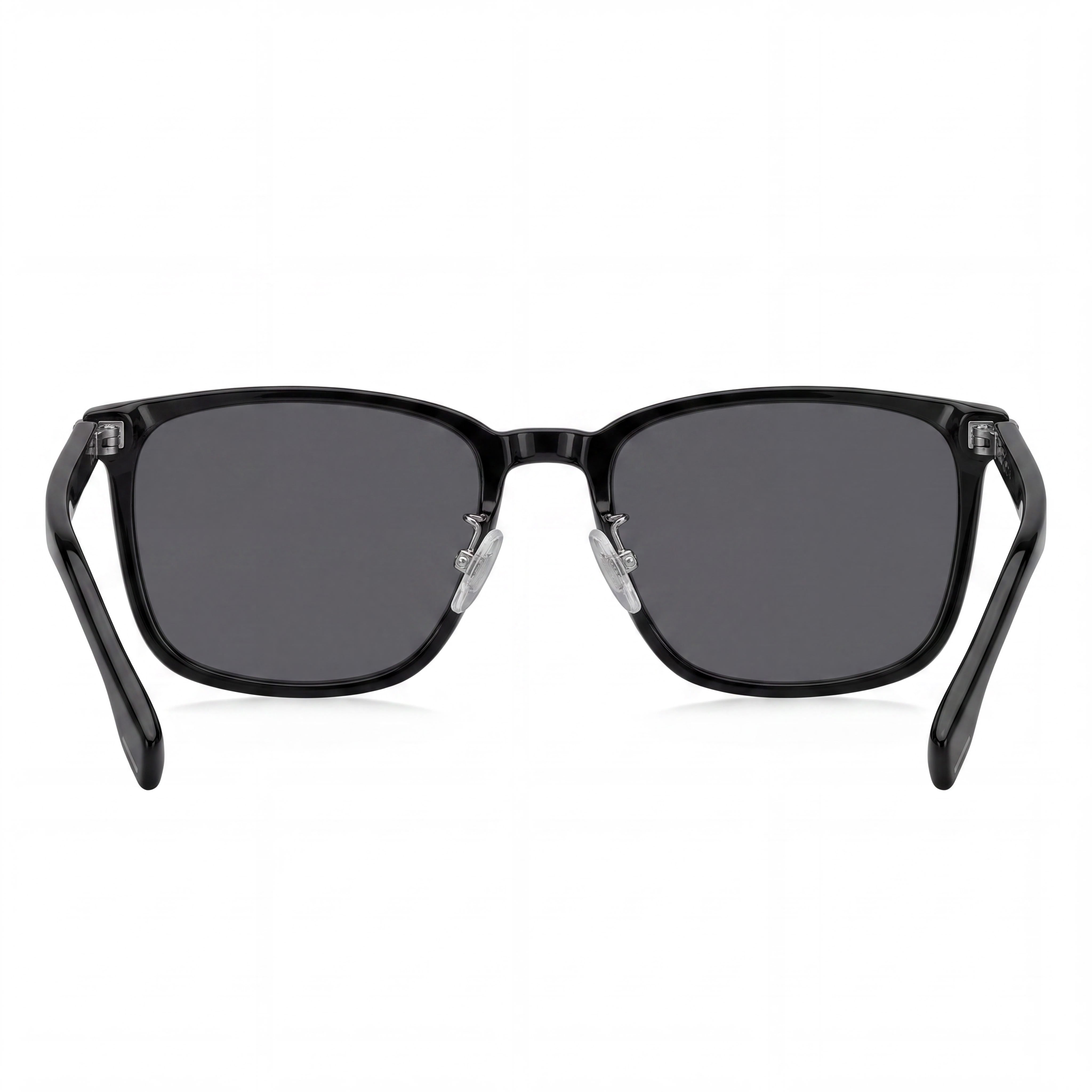 Hugo Boss RECTANGULAR / SQUARE Unisex Black Plastic Frame Grey UV Protected Lenses Sunglasses 57mm, Photo 4