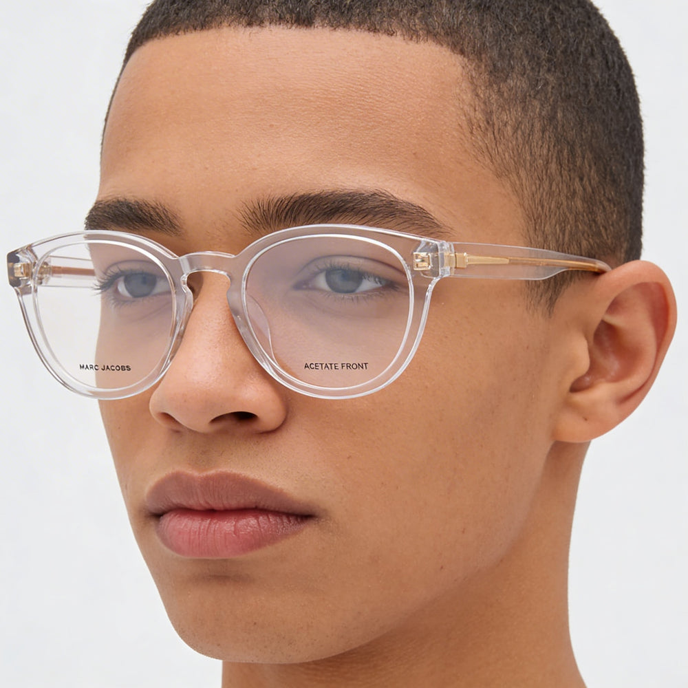 Marc Jacobs Marc 721 Unisex Crystal Frame Sunglasses crafted from Plastic with Crystal Polycarbonate Lenses 51mm