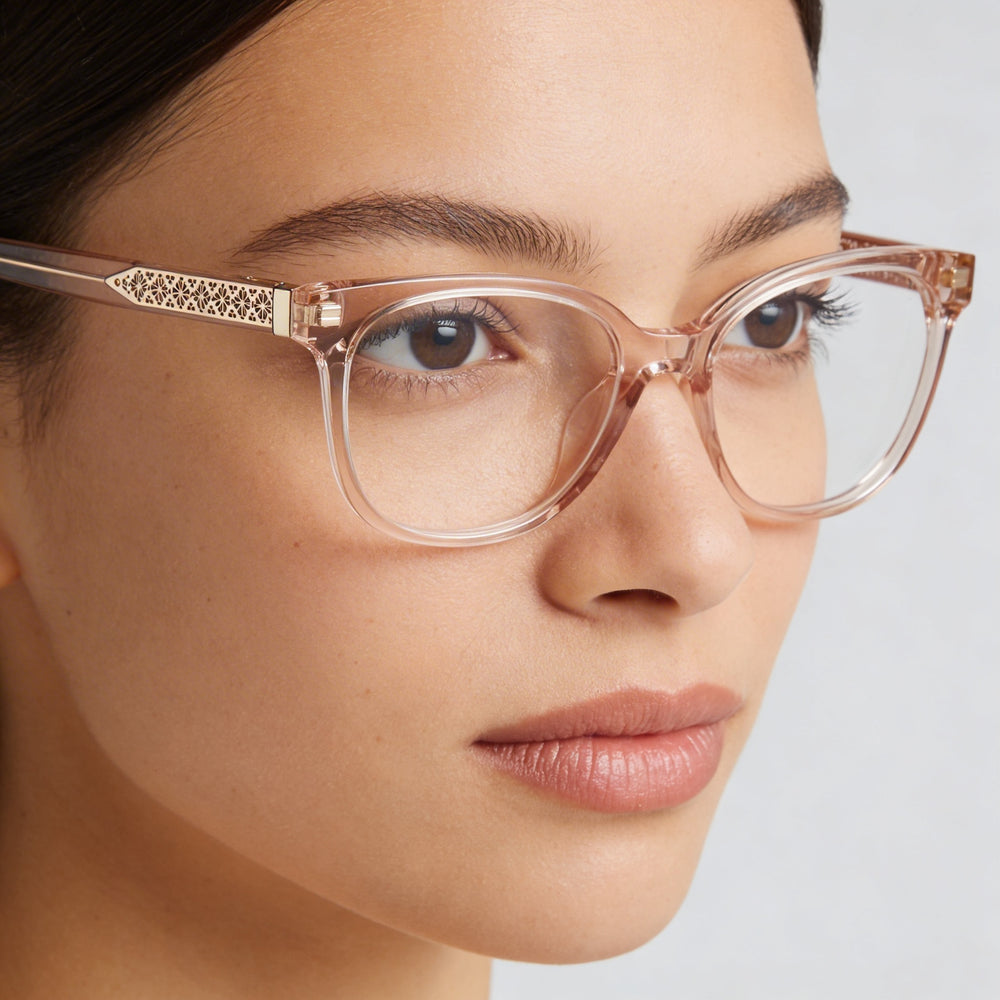 Gafas de sol Kate Spade New York Payton para mujer, montura de acetato rosa, lentes de policarbonato no polarizadas, ancho de lente de 50 mm