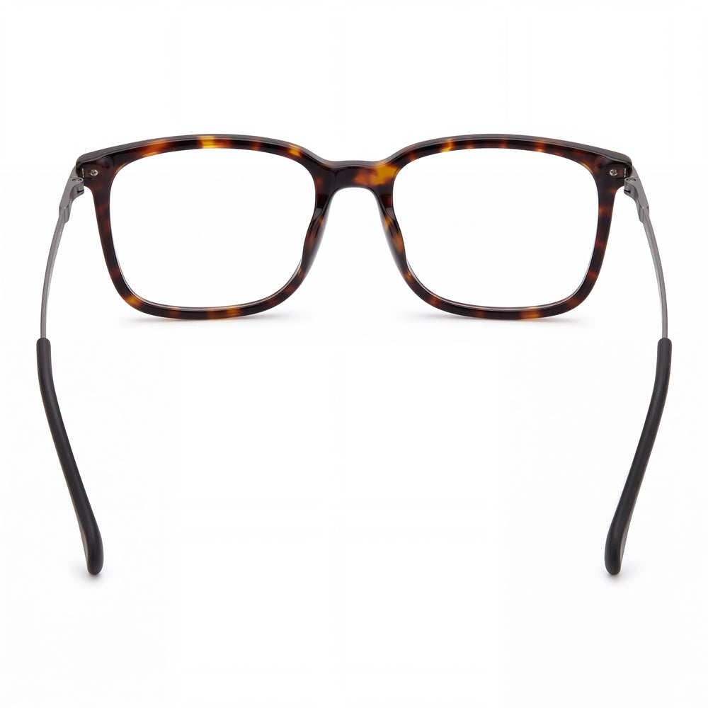 Carrera Men's CARRERA 8897 Square Optical Frame, Light Acetate in Havana Color, Size 55-17-140