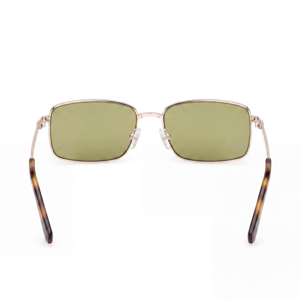 GUESS Casual Men's Shiny Deep Gold Metal Frame Gradient UV 400 Sunglasses (Lens 56mm, Bridge 15mm, Temple 145mm)