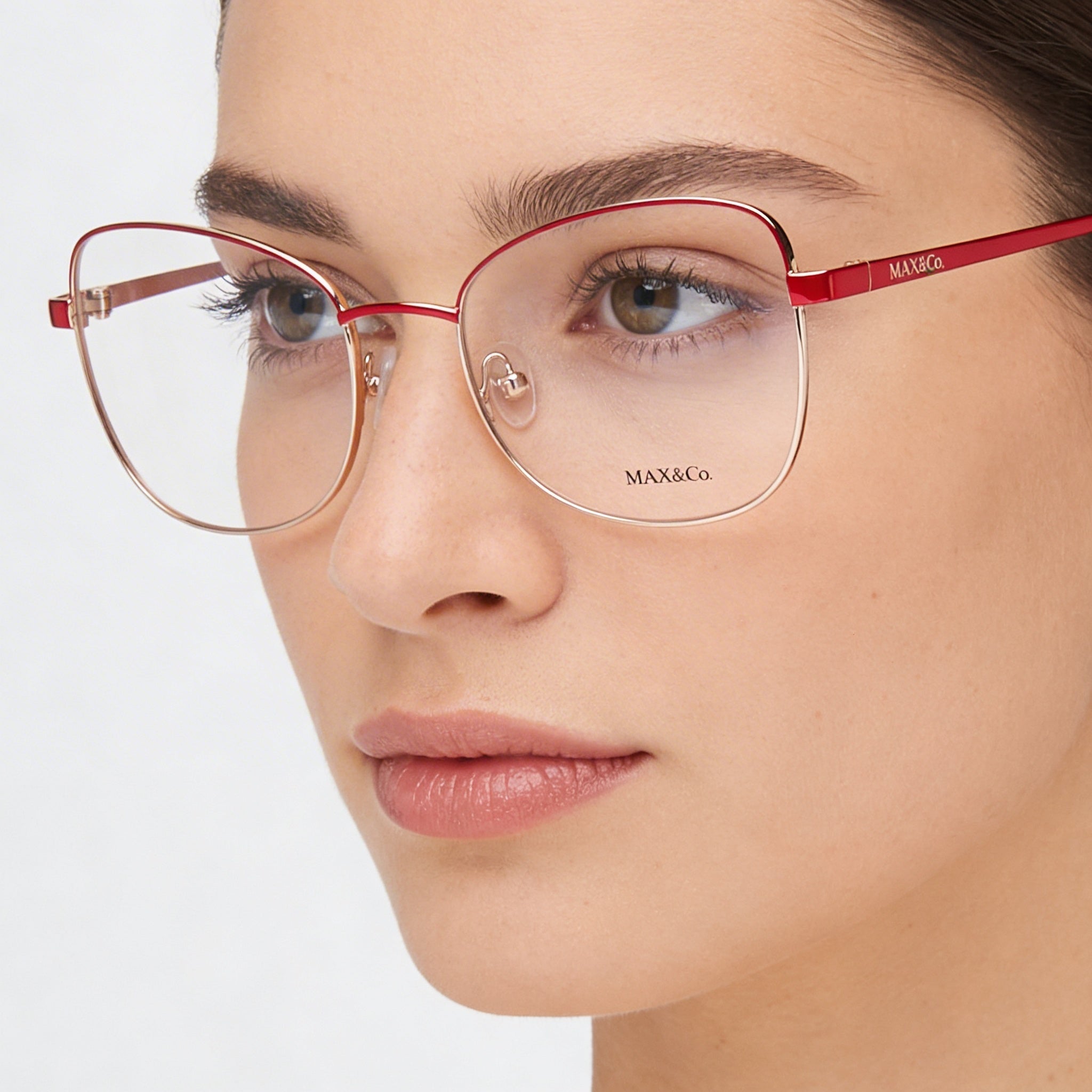Marcolin Modern Women's Multicolored Optical Reading Glasses with Clear Plastic Lenses 52-18-140, Photo 4