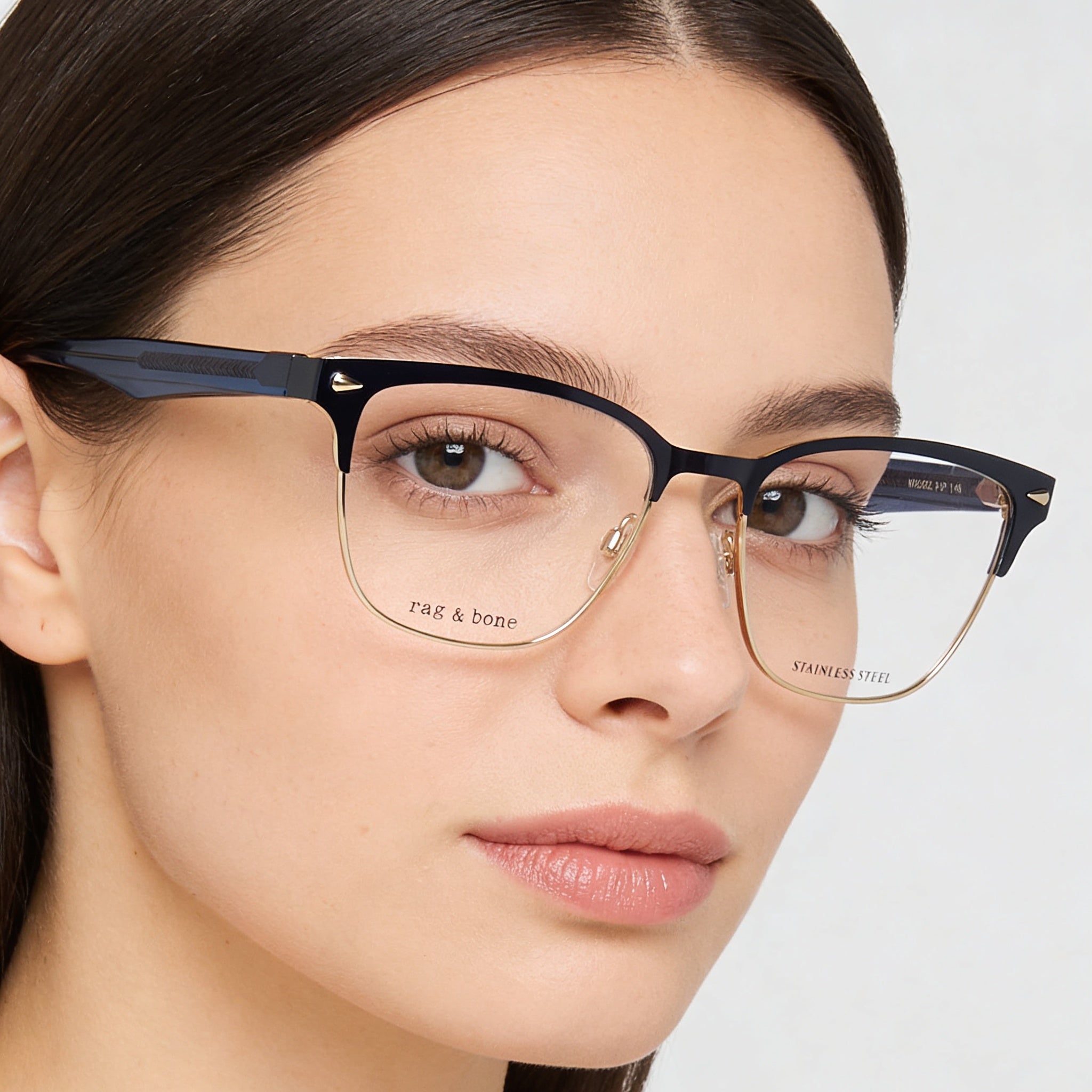 Rag & Bone Modern Women's Blue Alloy Steel Frame Sunglasses with Blue Polycarbonate Lenses 51-17-140mm, Photo 4