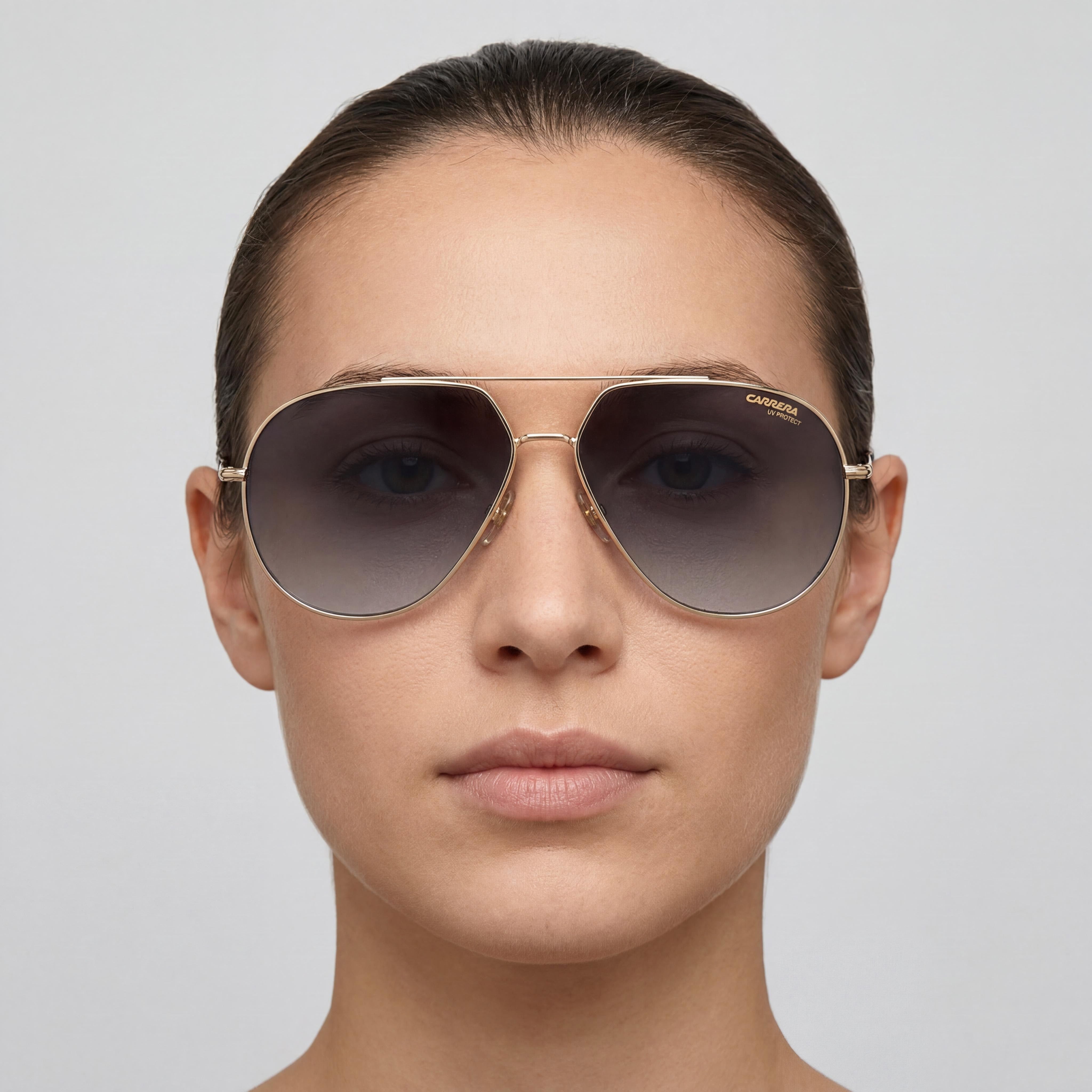 Carrera 274/S Unisex Stainless Steel Gold Pilot Polycarbonate Non-Polarized UV Protection Sunglasses 61-14-150, Photo 5