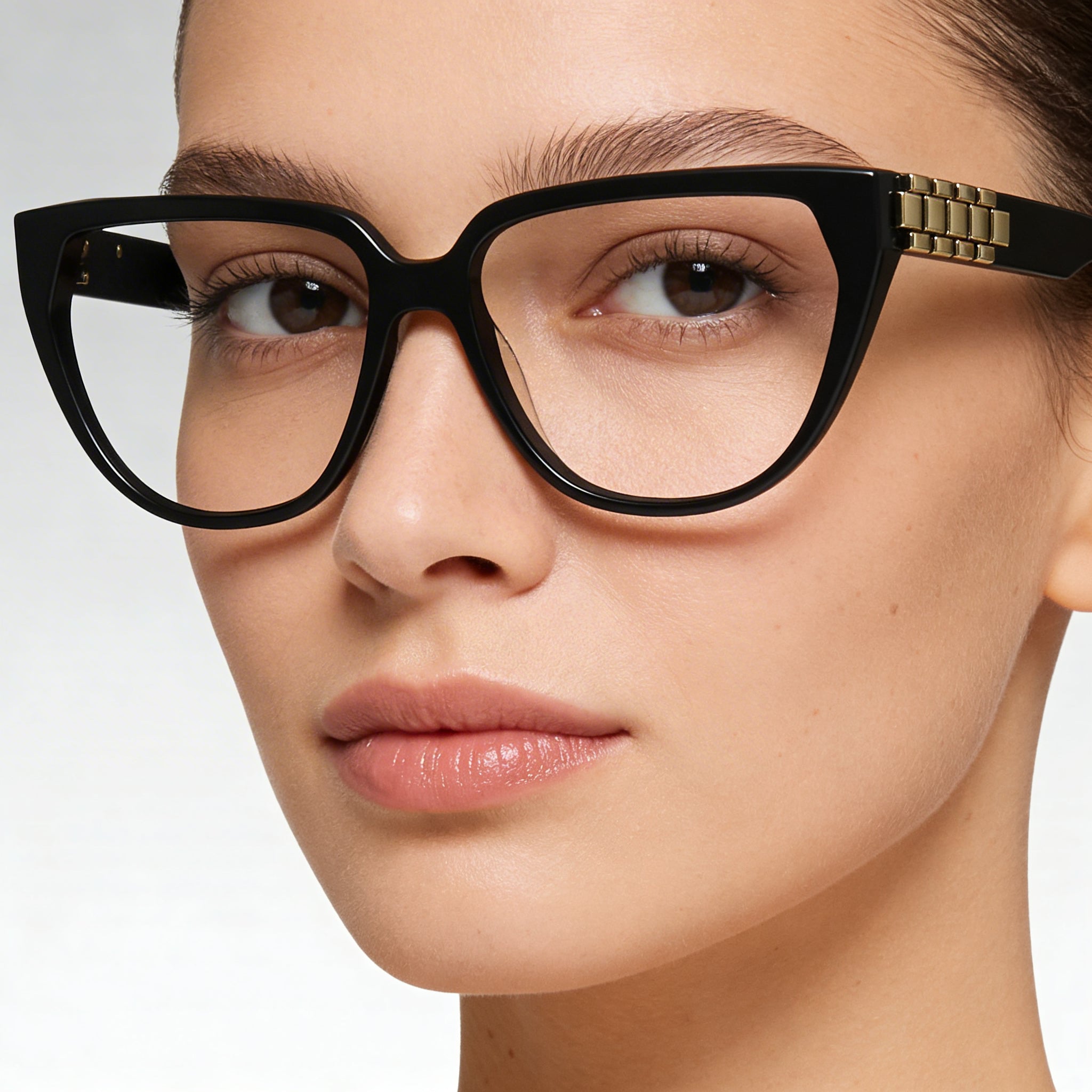Victoria Beckham Modern Women's Sunglasses with Black Acetate Frame and Black Non-Polarized Lenses 54mm, Photo 4