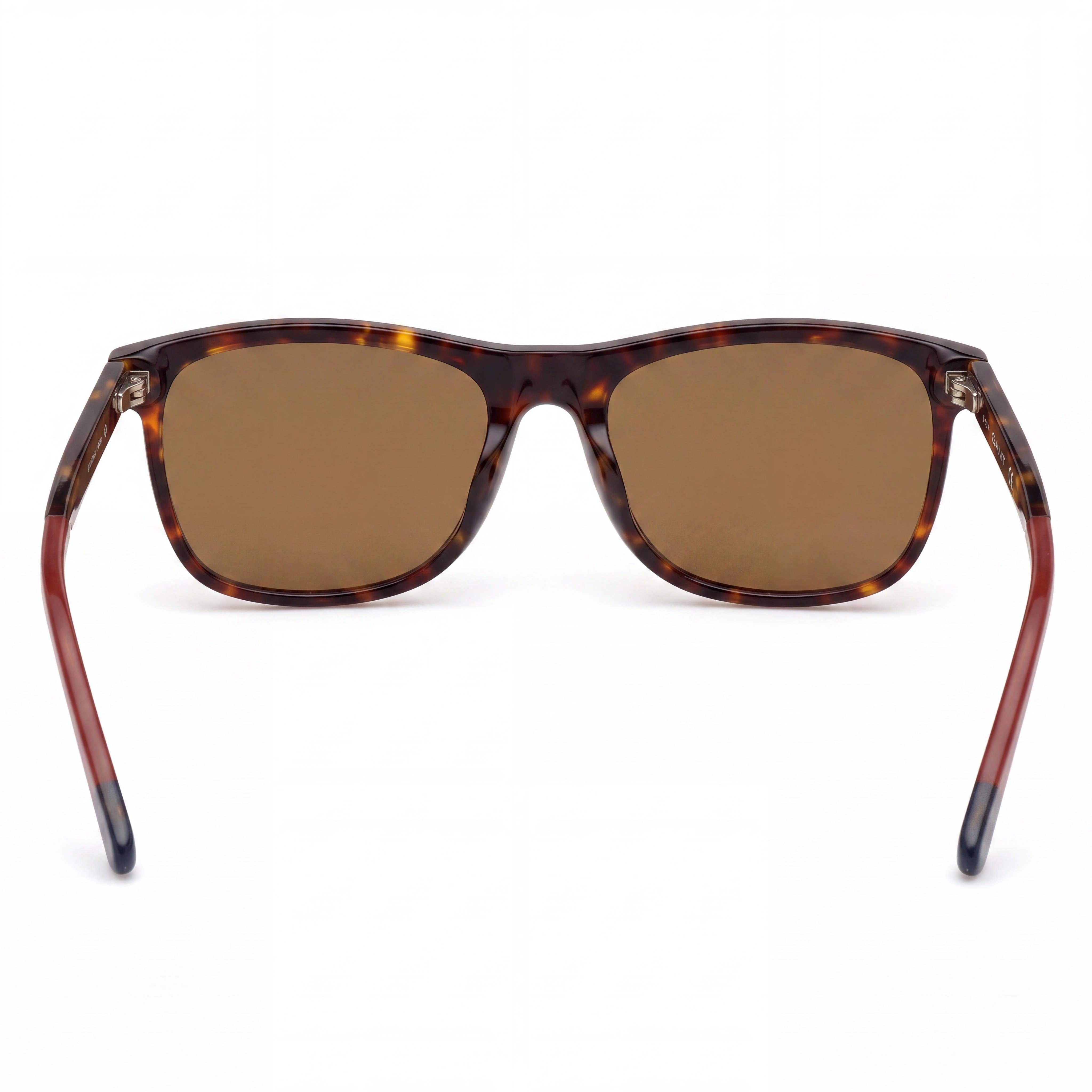 Gafas de sol GANT para hombre, cuadradas, montura de plástico marrón oscuro havana, lentes marrones, protección UV, 57 mm, Photo 3