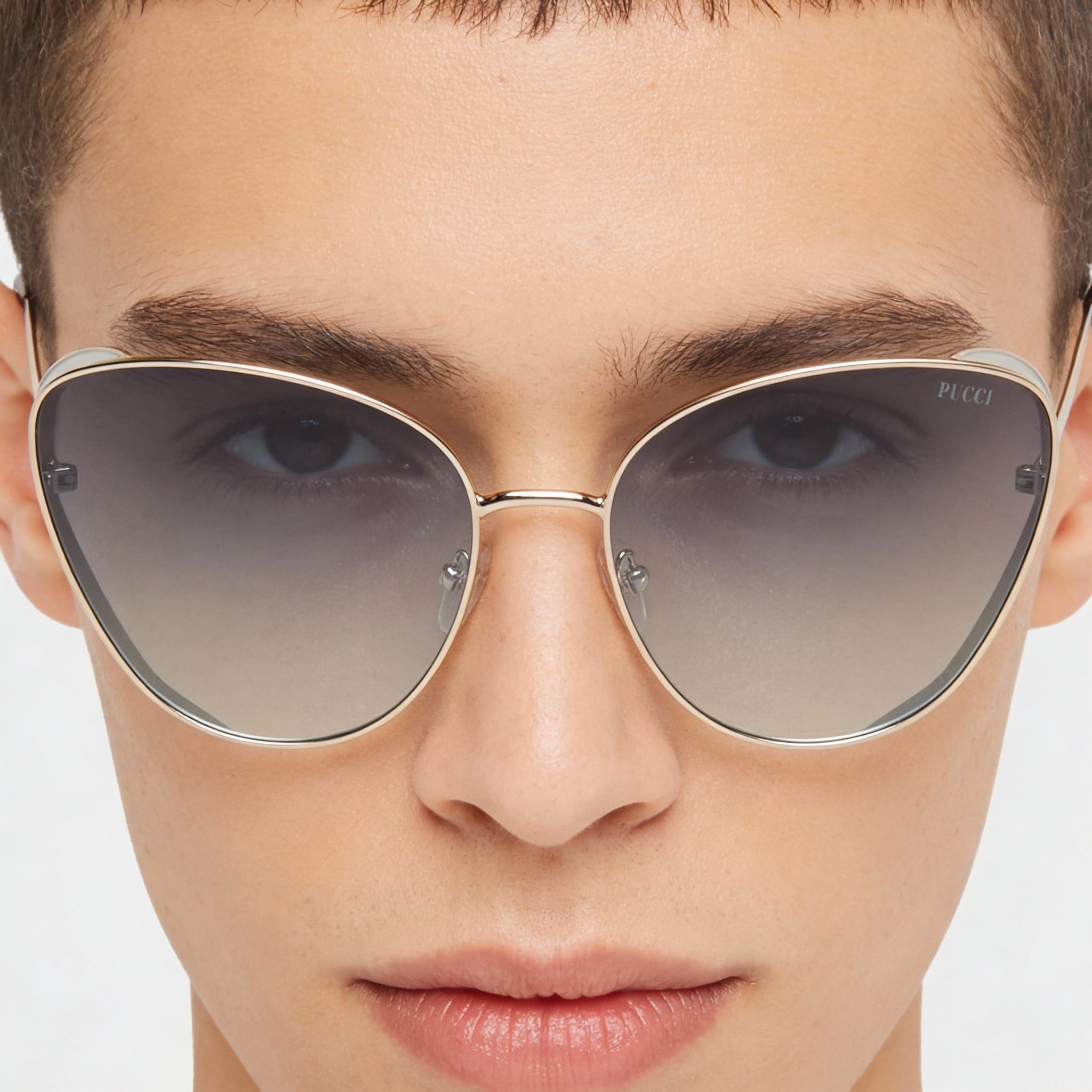 Gafas de sol unisex modernas Emilio Pucci, con montura de metal 32B y lentes de policarbonato no polarizado, tamaño 61 mm, Photo 4