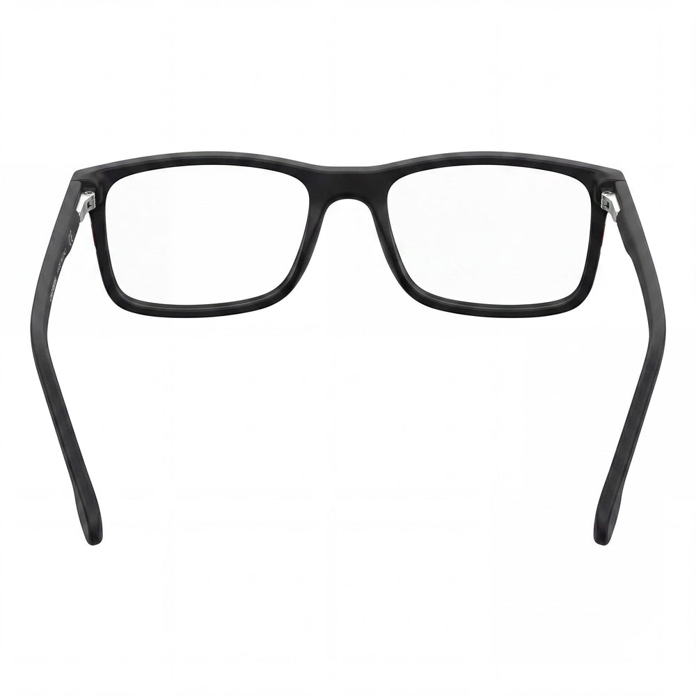 Gafas graduadas de plástico negro mate Carrera 175/N para hombre con patillas con logo, 55 mm