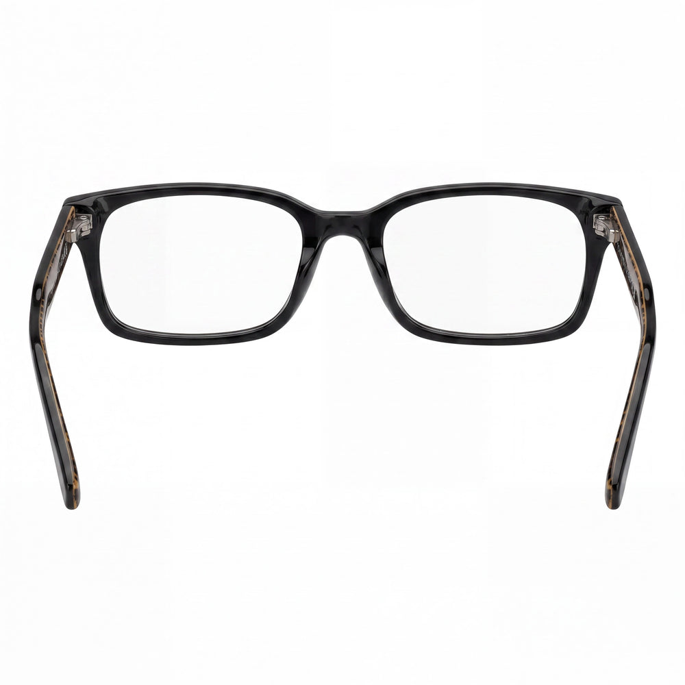Gafas Tommy Hilfiger de acetato para mujer, montura marrón con diseño negro, ancho de lente de 52 mm