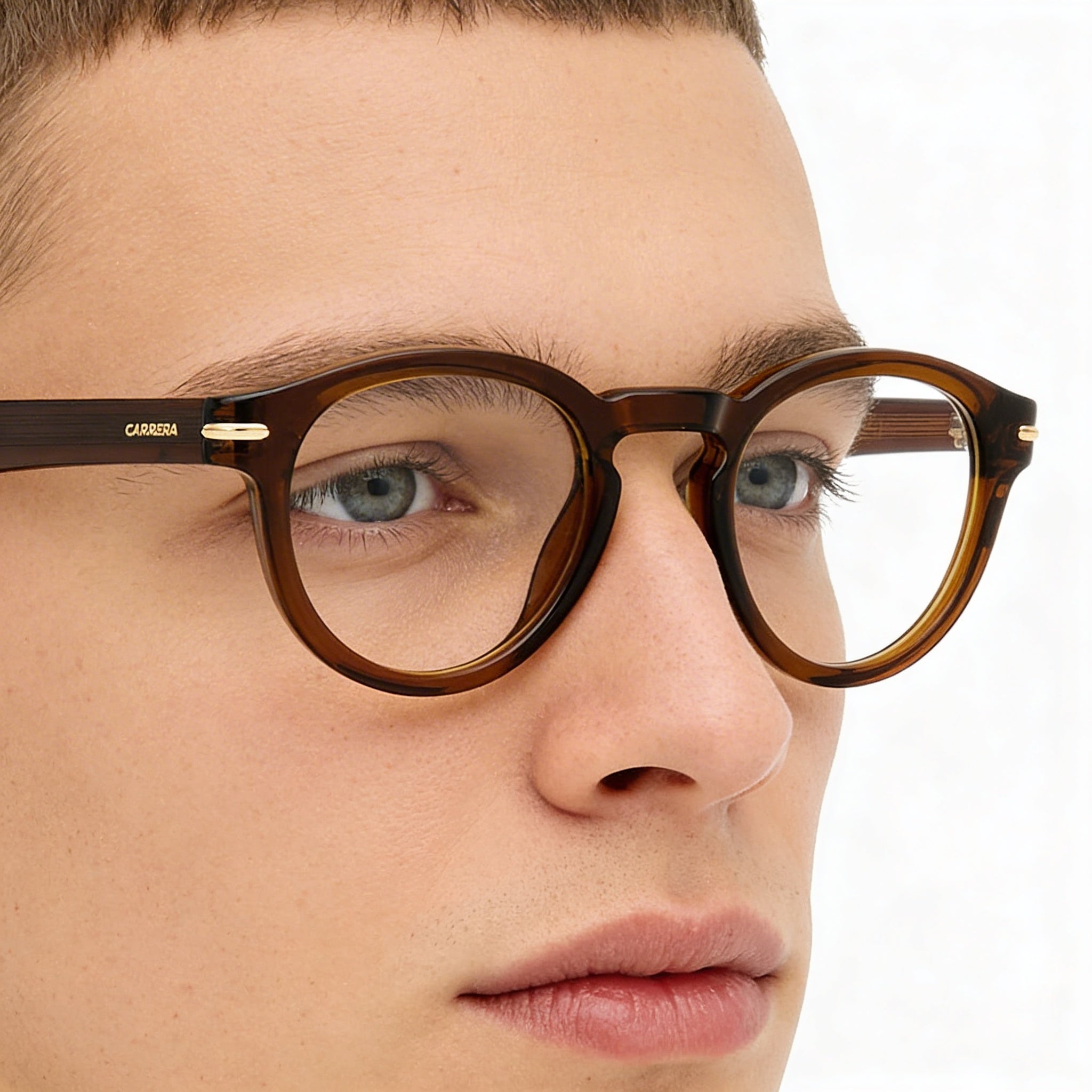 Carrera 313 Unisex Transparent Brown Acetate Casual Eyeglasses 47mm, Photo 3