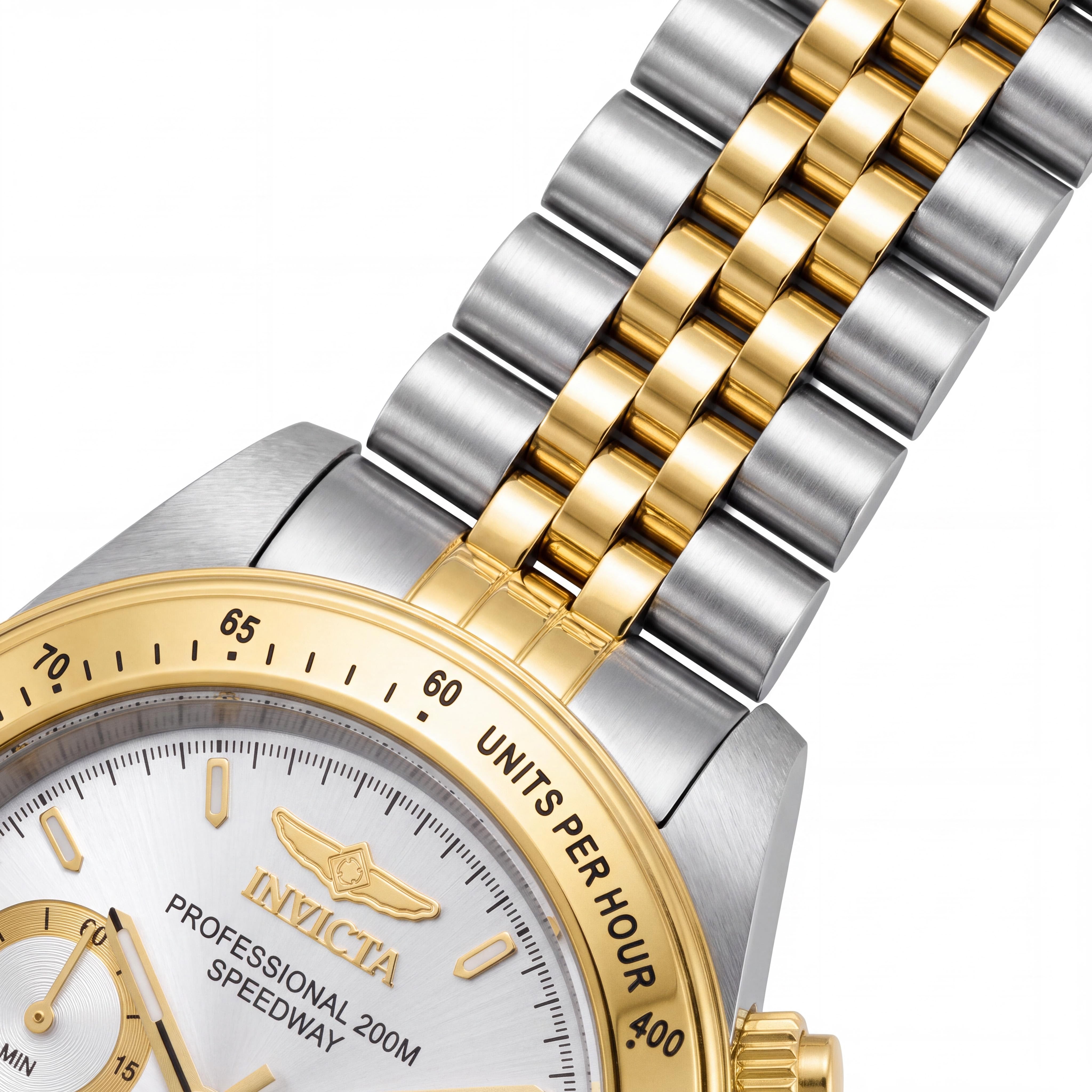 Reloj Invicta Speedway 30991 Cronógrafo Unisex de Acero Inoxidable Plateado Cuarzo 39mm Sumergible 20 ATM, Photo 3