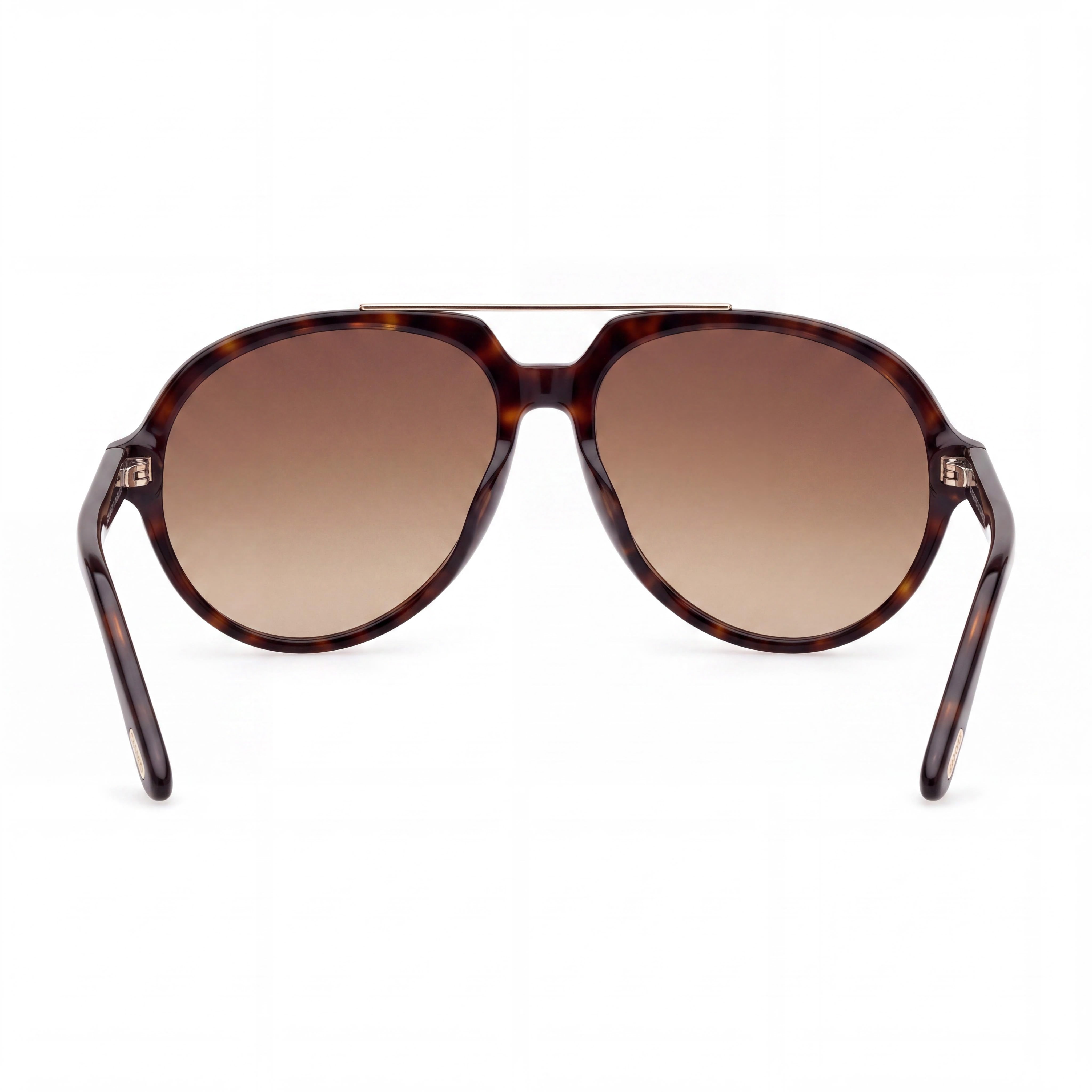 Tom Ford FT1210 Gafas de Estilo Clásico Unisex con Montura de Plástico Dark Havana y Lentes Negras 59mm, Photo 4
