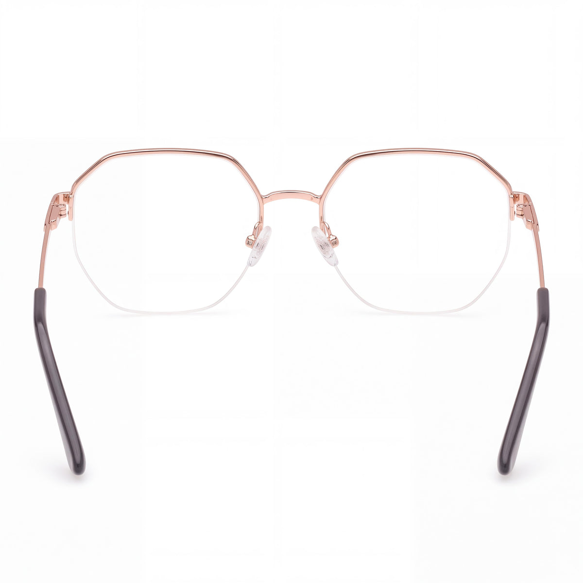 GUESS Gu2935 Montura Óptica Metálica Oro Rosa Brillante para Mujer con Lentes de Policarbonato Oro Rosa Brillante 49-18-140, Photo 3