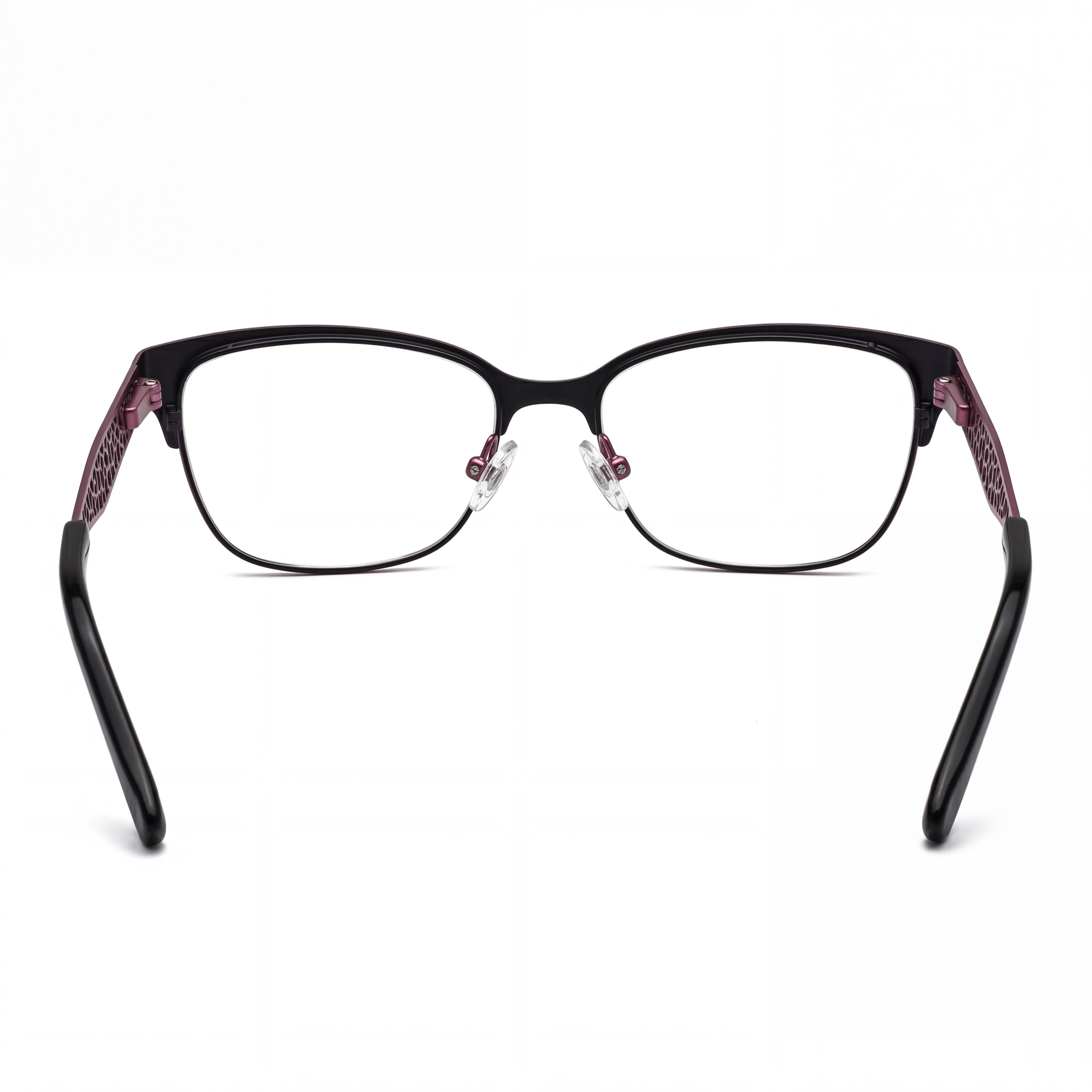 Liz Claiborne 643 Gafas de metal para hombre con lentes de policarbonato en azul rosa 52-16-135, Photo 3