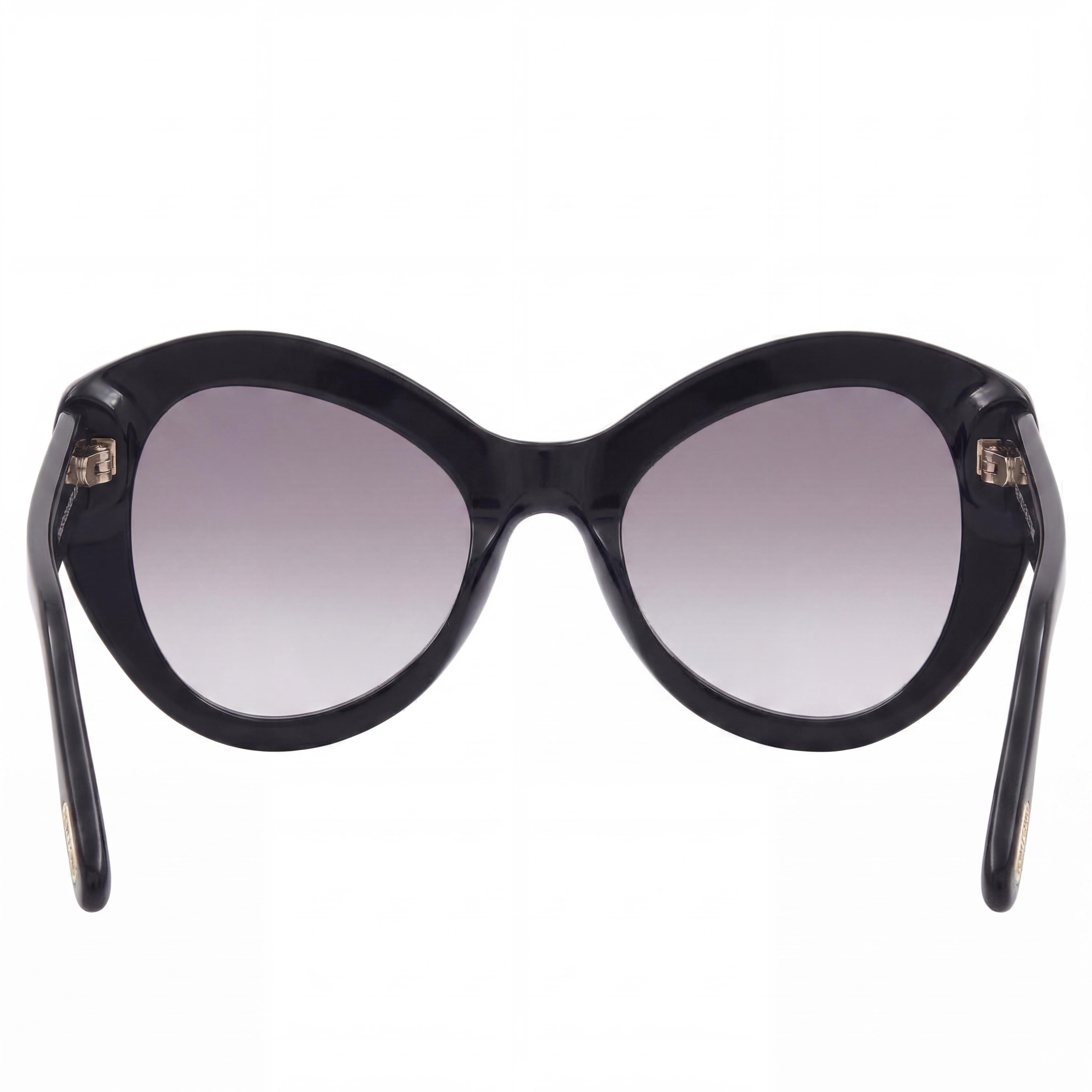 Tom Ford Guinevere FT1084 Women's Multi-coloured Plastic Butterfly Sunglasses 100% UV Protection 52mm, Photo 3