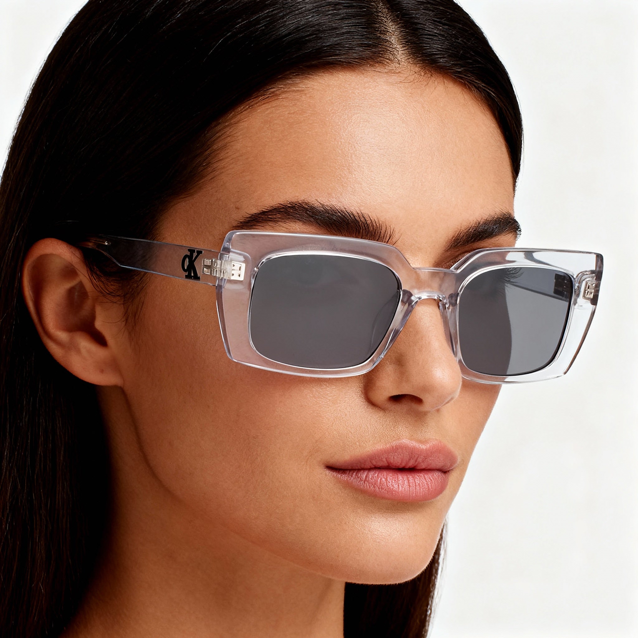 Gafas de sol Calvin Klein Jeans Ckj22606s para mujer, de acero aleado transparente, sin polarizar, con protección UV, de 53 mm, Photo 5