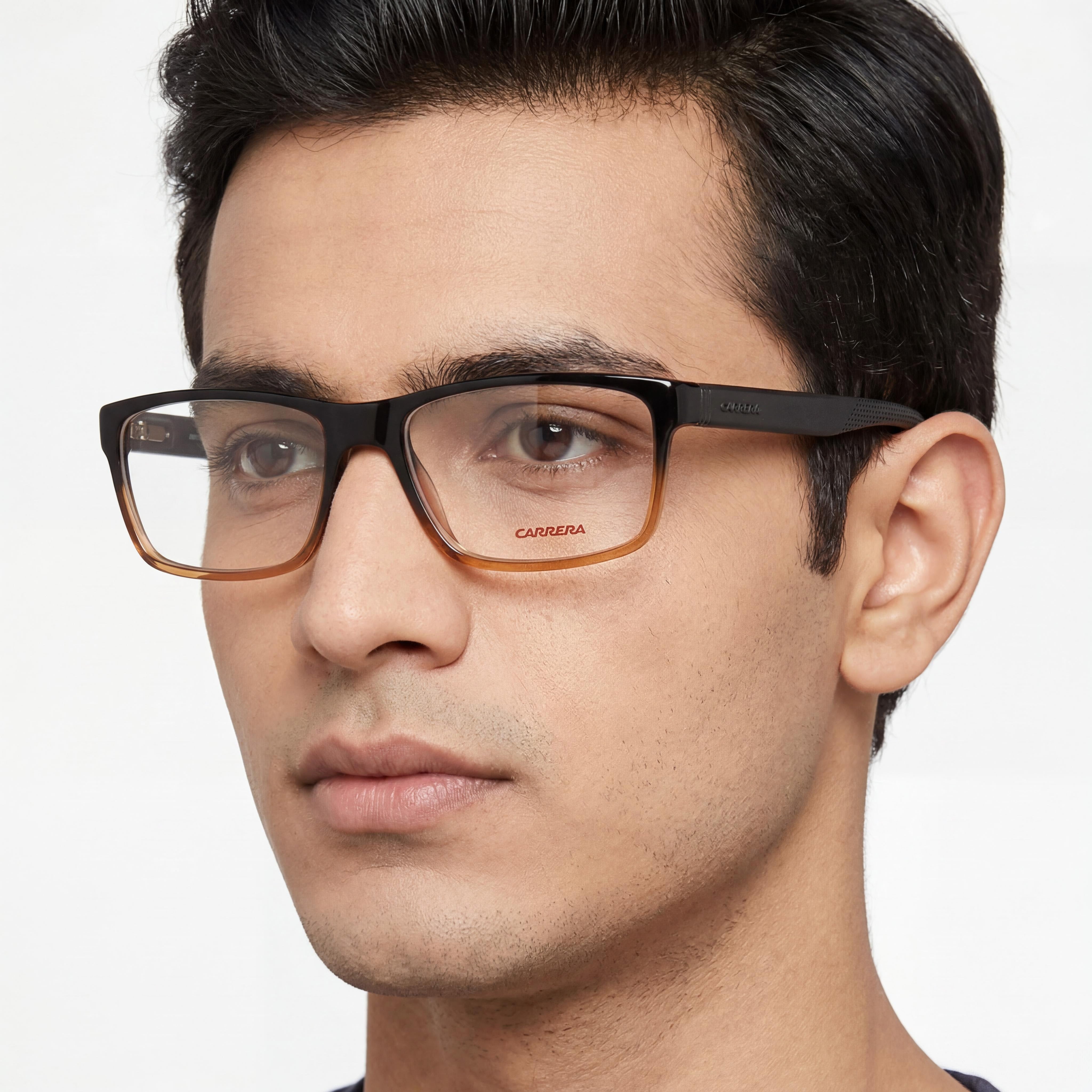 Gafas Carrera 8852 de acetato negro degradado para hombre 55-17-145, Photo 4
