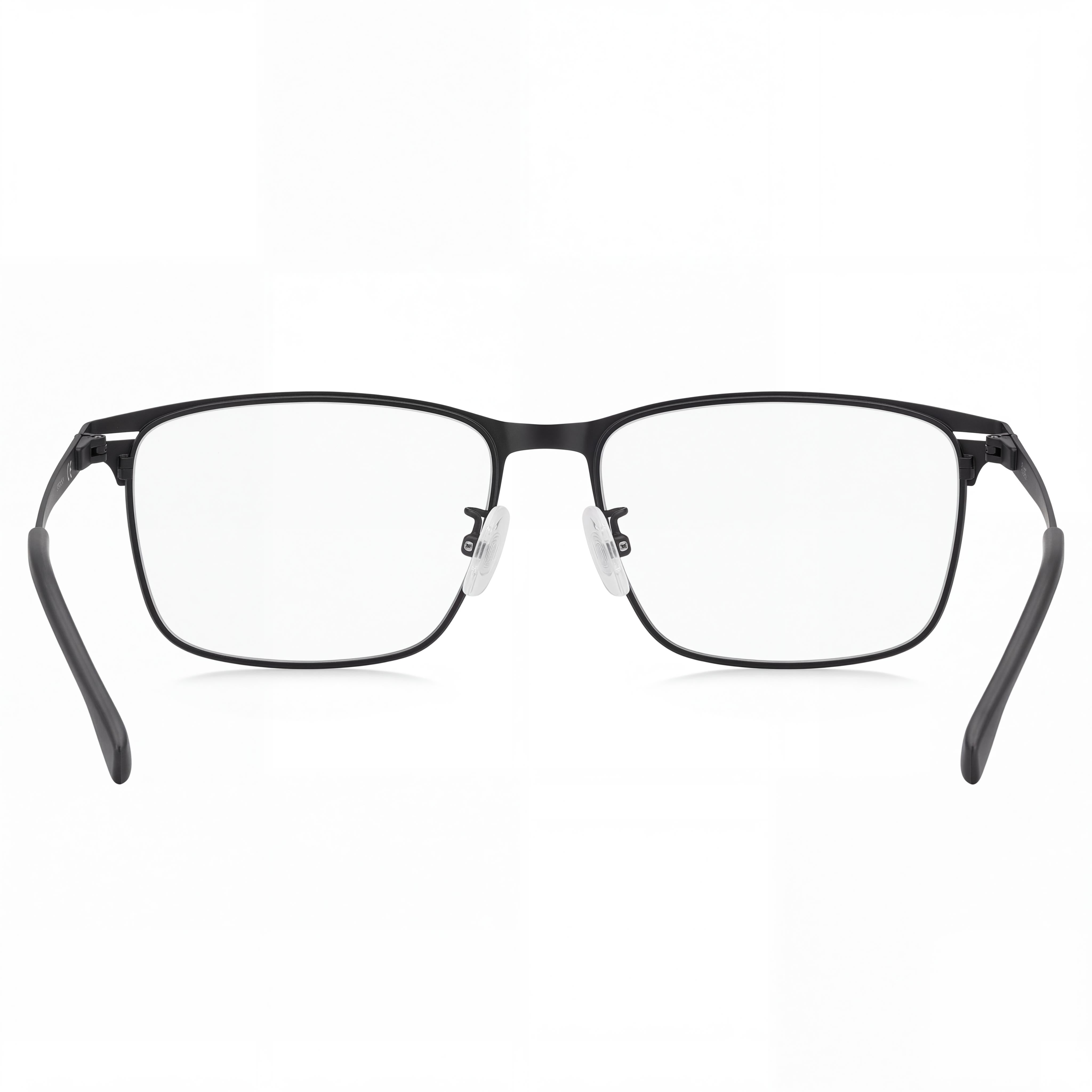 Hugo Boss Classic Unisex Eyewear featuring Metal Frame and Polycarbonate Lenses, Matt Black, 57mm Lens Width, 150mm Temple, Photo 3
