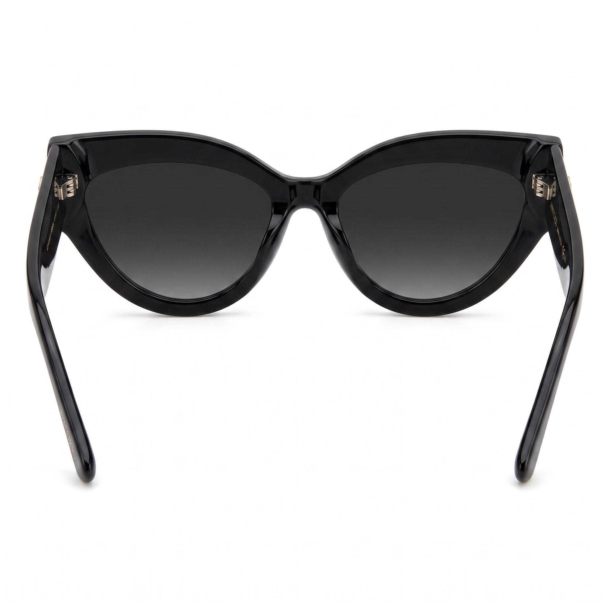 JIMMY CHOO Sonja/G/S Women's Sunglasses with Black Acetate Frame and UV Protected Black Lenses 55mm, Photo 3