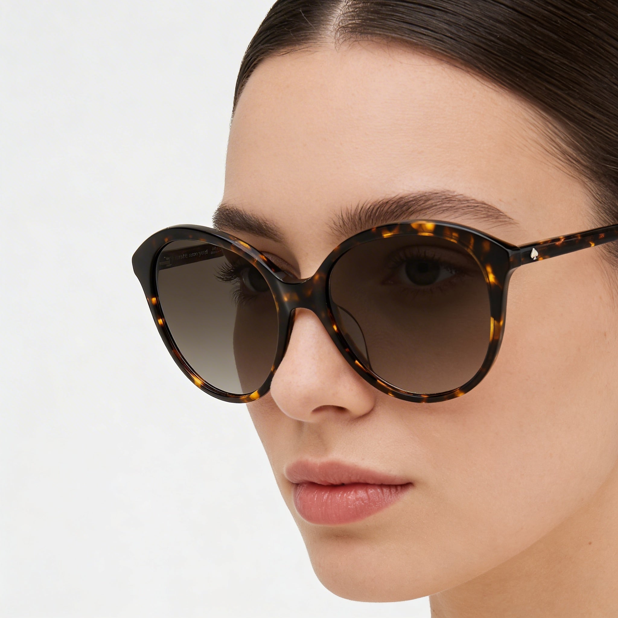 kate spade new york Casual Women's Havana Acetate Frame Brown Shaded UV Protection Sunglasses 55mm, Photo 3