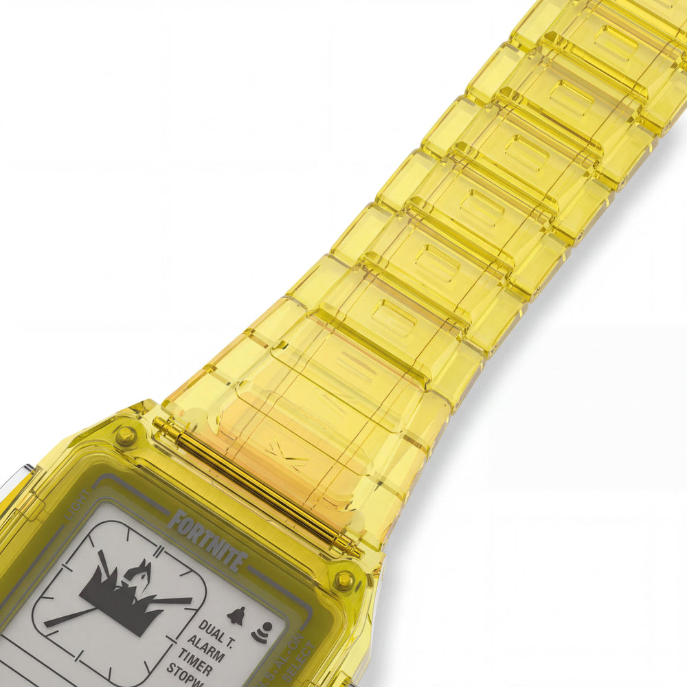 Reloj Timex Fortnite Collection Transparente Amarillo de Resina Analógico-Digital Resistente al Agua para Hombre