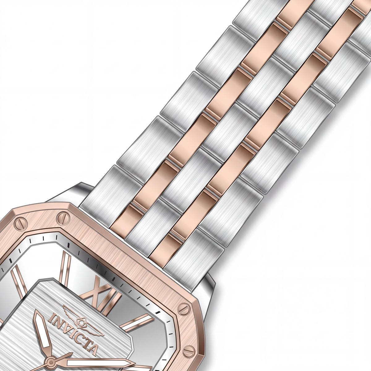 Reloj de pulsera para hombre Invicta con pantalla analógica, tono oro rosa, movimiento de cuarzo, resistente al agua, estilo moderno, Photo 2
