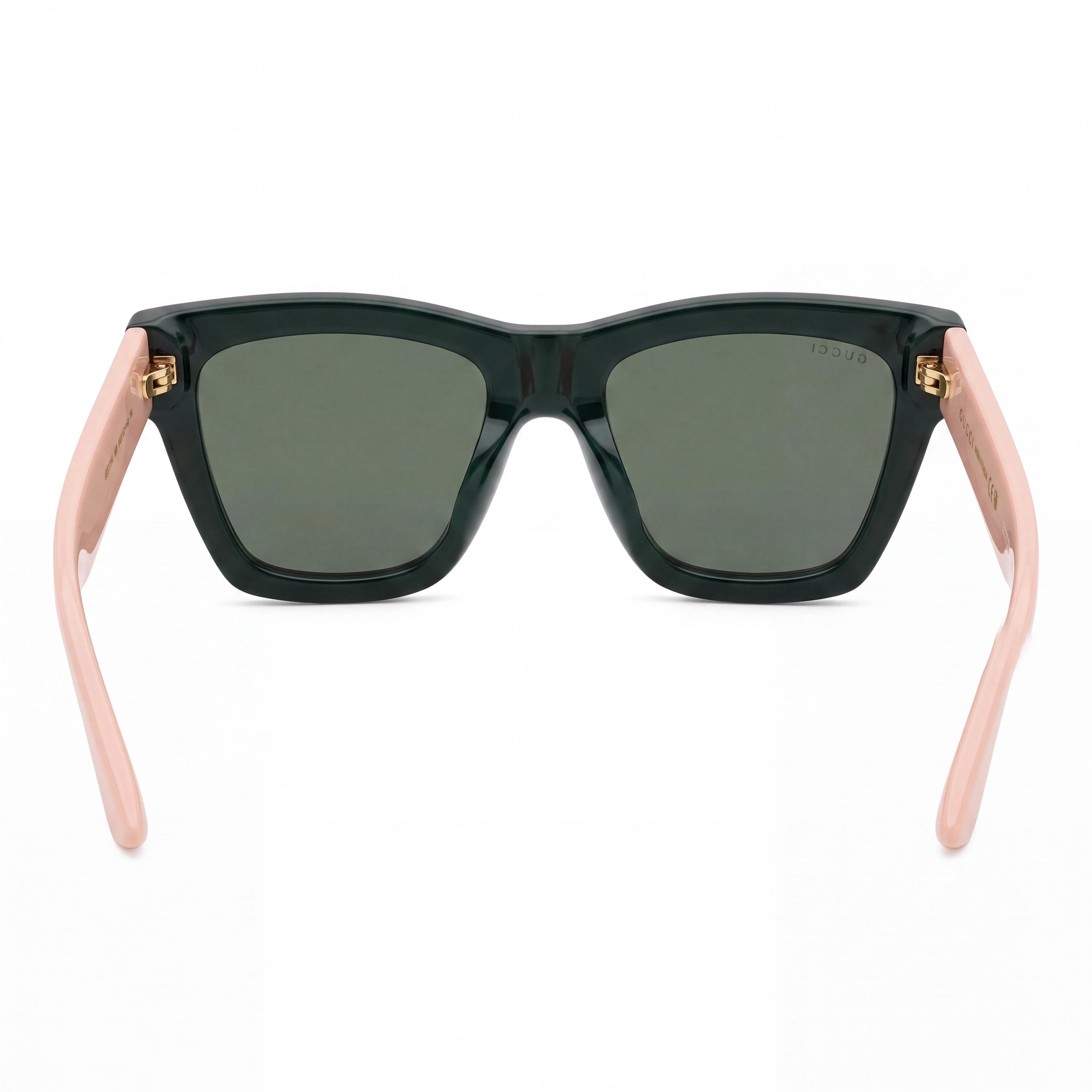 Gucci Classic Women's Square Black & Pink Acetate Sunglasses 54mm, Photo 4