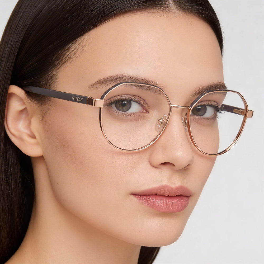 Marcolin Gu50124 Women's Metal Rose Gold / Grey Frame with Multicoloured Lenses 51mm