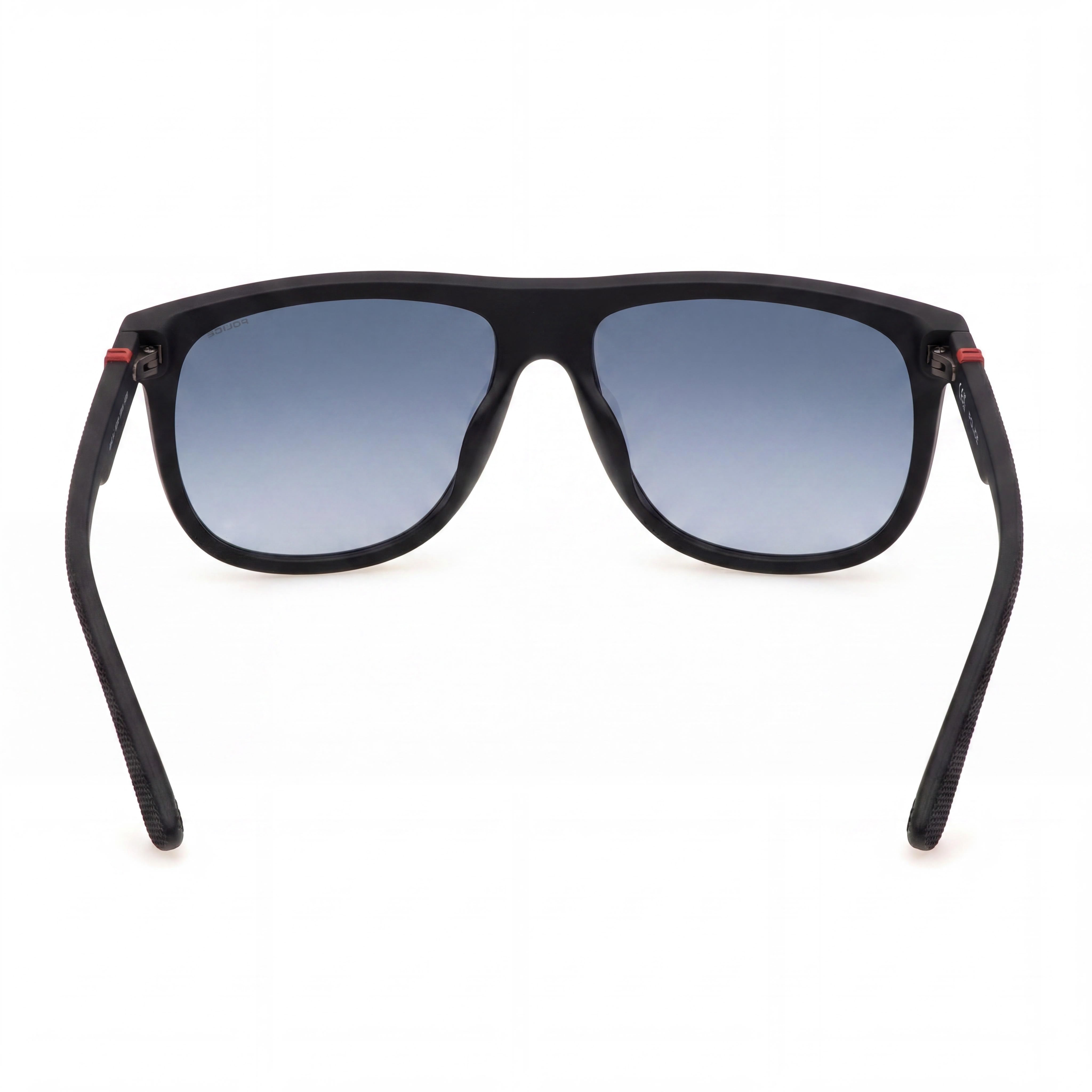 Gafas de sol Police Casual para hombre, inyectadas, sanblasteadas, doradas, azul mate, con lentes no polarizadas con degradado azul, Photo 3