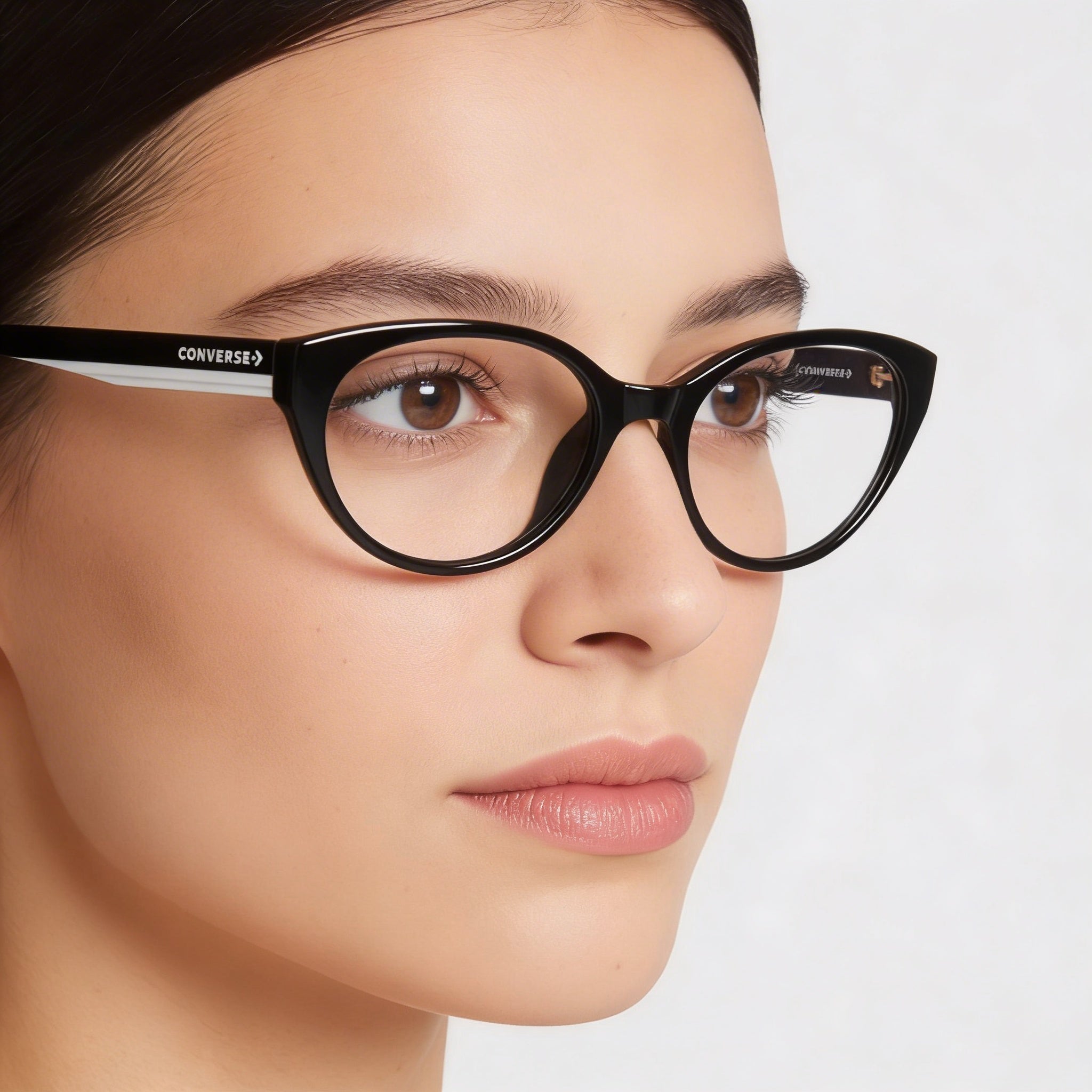Converse Cv5112 Women's Black Ophthalmic Eyewear Frames - Lens Width 52mm, Bridge Width 18mm, Temple Length 140mm, Photo 5