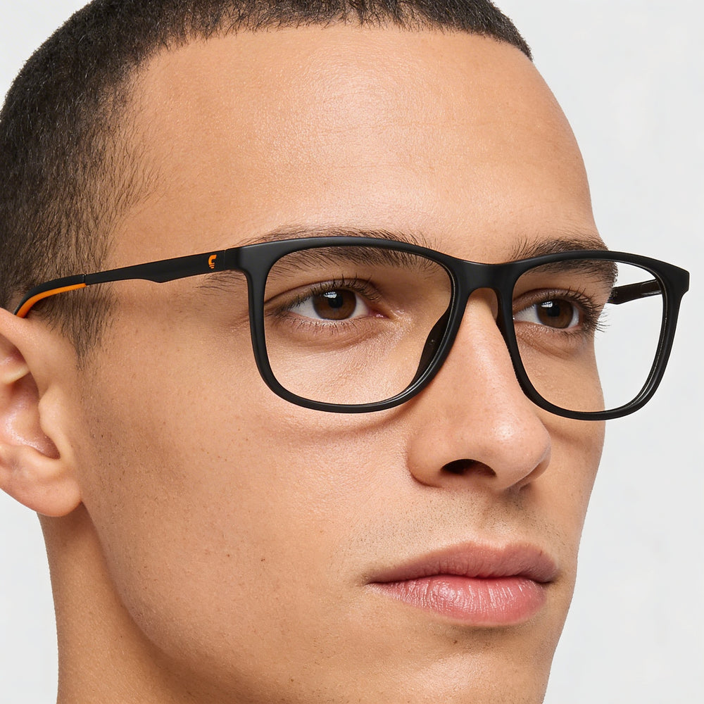 Gafas de sol Carrera 2045t de hombre de propionato modernas negras naranjas de policarbonato no polarizadas de 52 mm