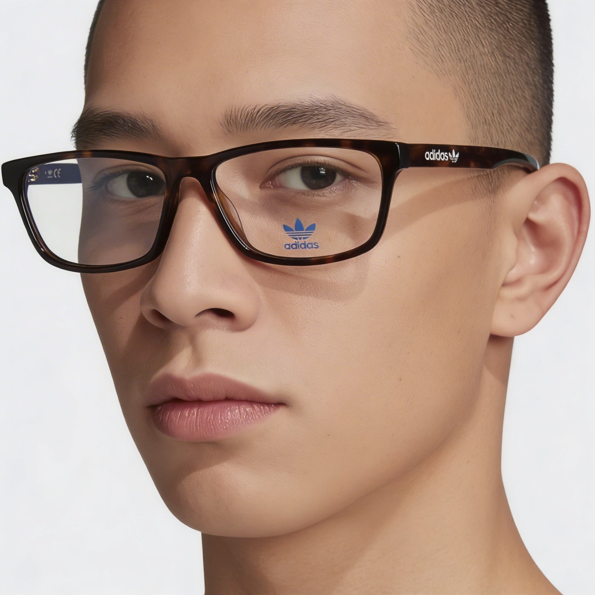 adidas Originals Or5042 for Men and Women Dark Havana Plastic Optical Frames 54mm Lens Width, Photo 4