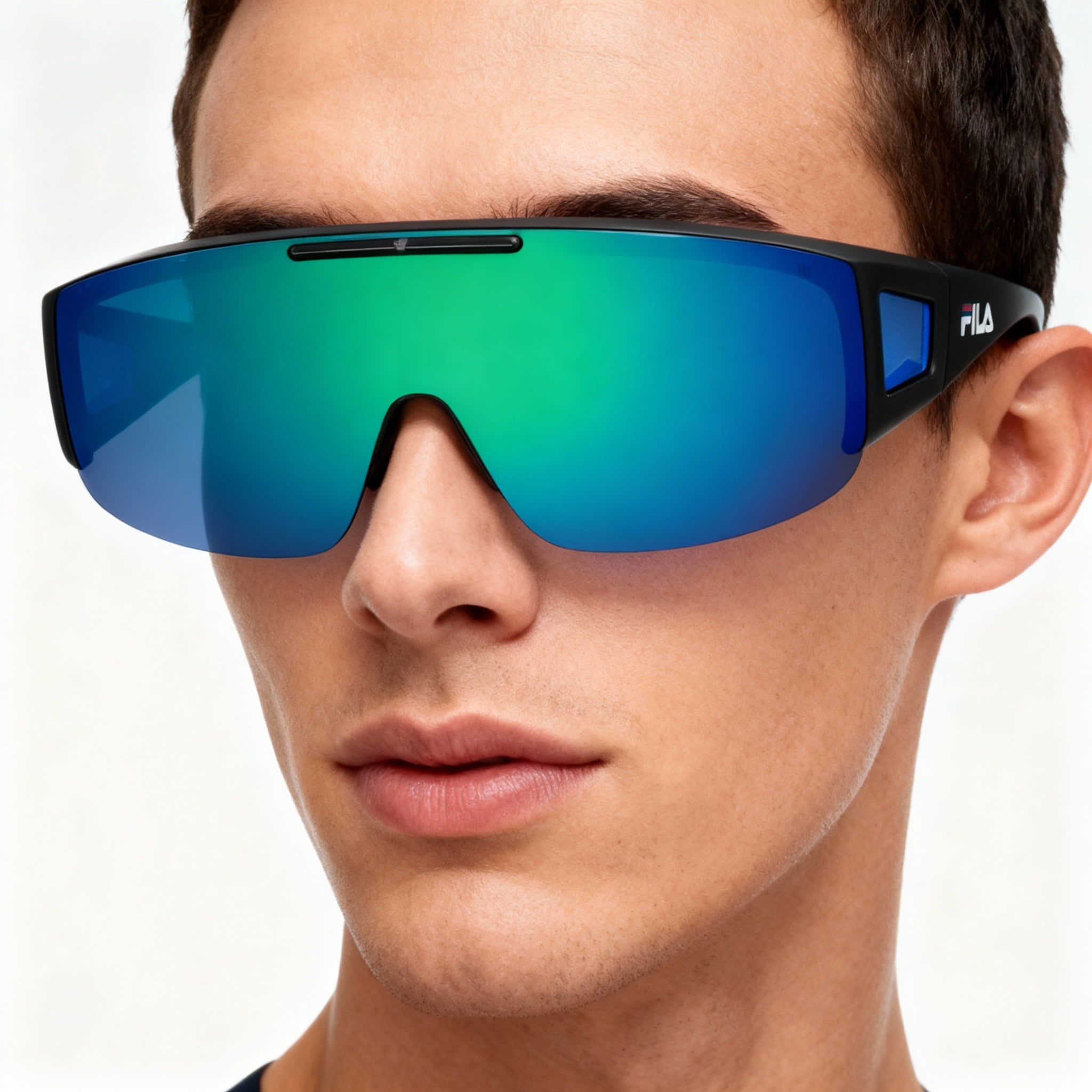 Fila Modern SFI126 Unisex Eyewear with Matt Grey Injected Frame & Polycarbonate Non-Polarized Lenses 1-1-135mm, Photo 4