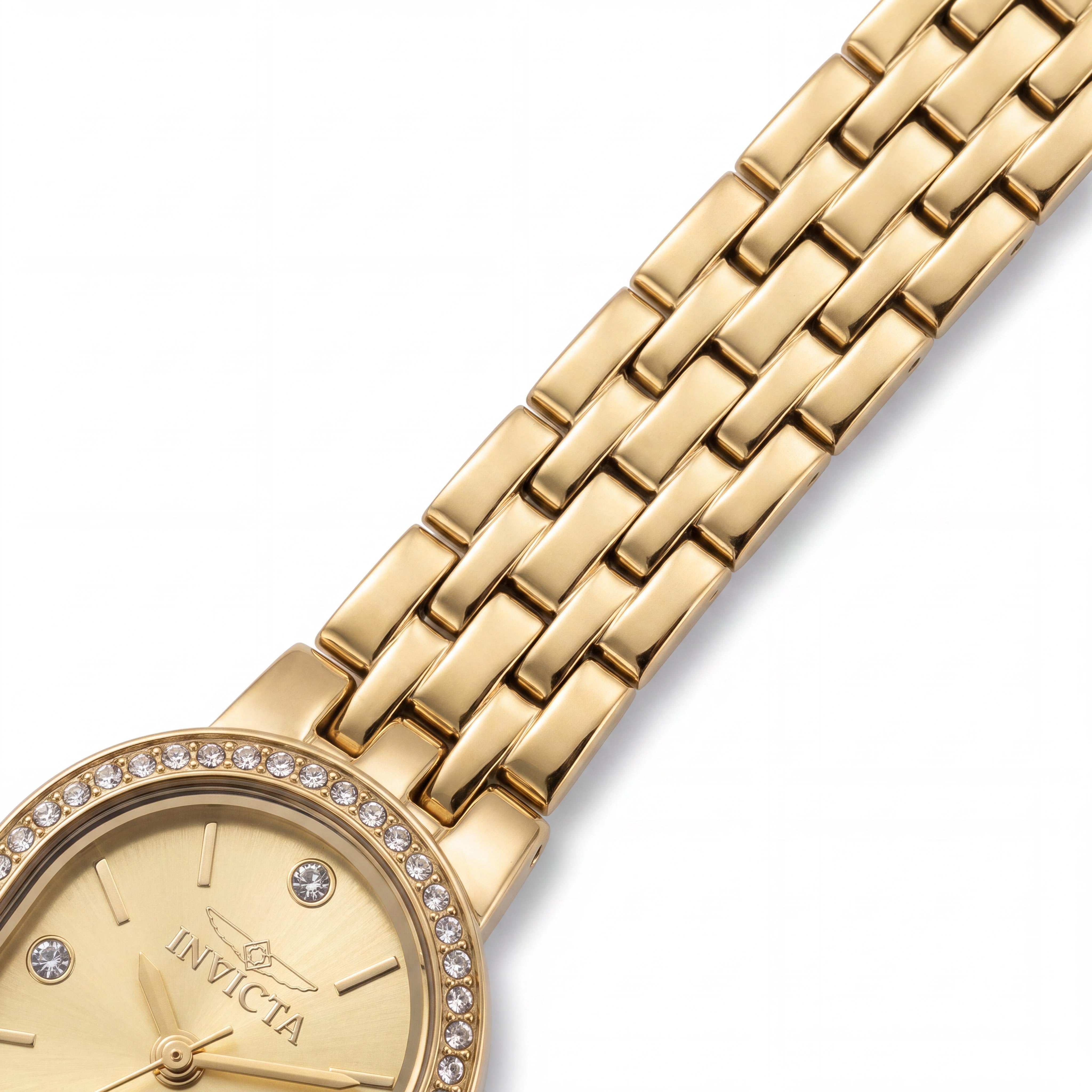 Reloj Invicta Angel Classic para mujer, de 20 mm, caja de acero inoxidable, esfera plateada, movimiento de cuarzo, Photo 3