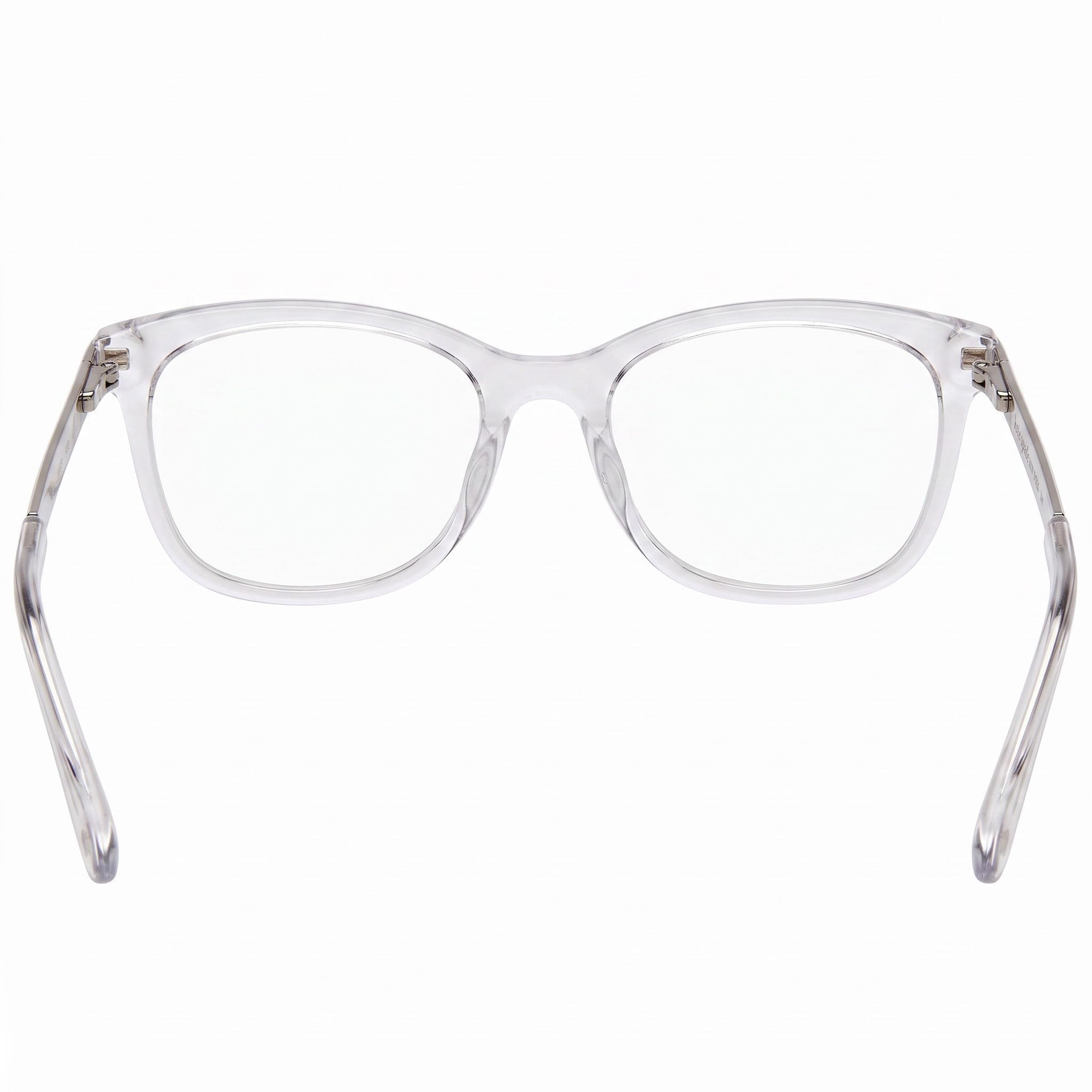 Kate Spade New York Vicenza Clear Acetate Square Full Rim Eyeglasses for Women with Crystal Lenses, Size 51-17-140, Photo 4
