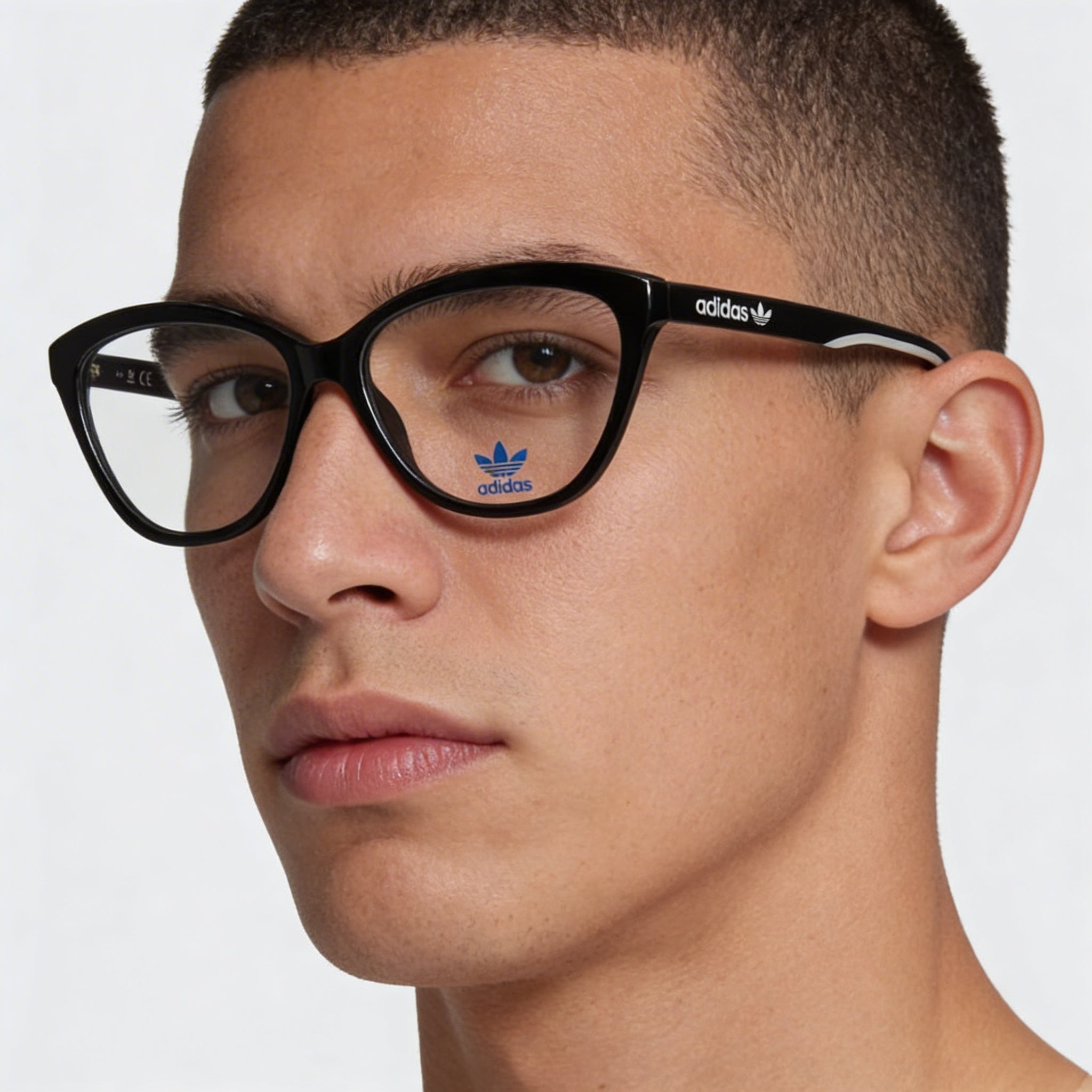 Gafas de sol adidas Originals OR5013 para hombre con montura de plástico negro brillante, talla 56-15-145, Photo 3