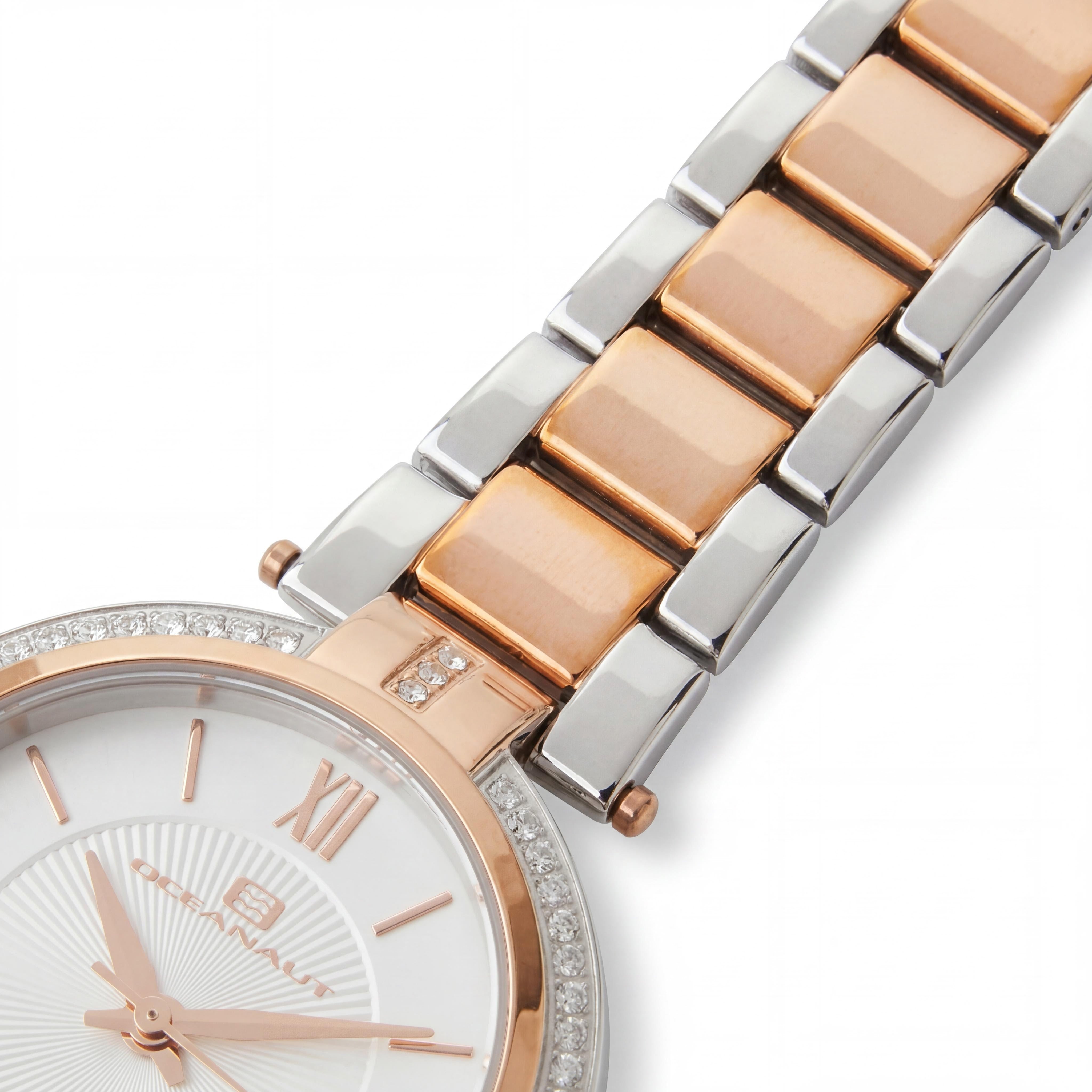 Oceanaut OC0294 Women's White Dial Stainless Steel Case & Bracelet, Scratch Resistant, Water Resistant Watch, Photo 3