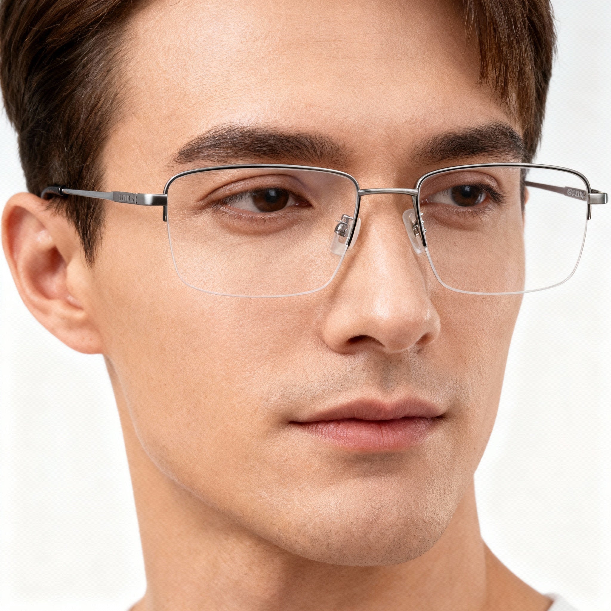 Hugo Boss Men's 1289/F Matte Ruthenium Stainless Steel Non-Polarized UV Protected 56mm Sunglasses, Photo 4