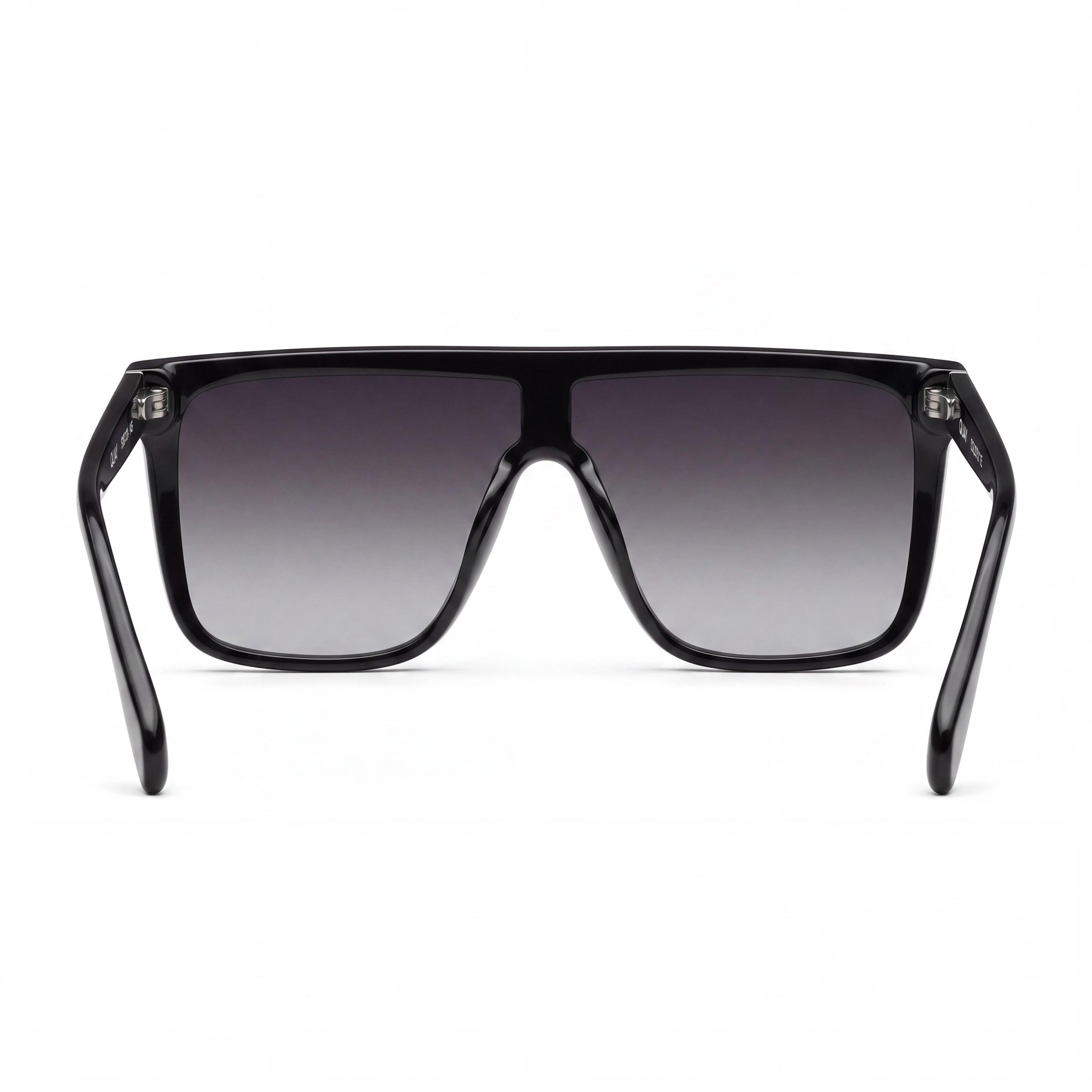 QUAY AUSTRALIA Nightfall Medium Unisex Oversized Polarized UV Protection Sunglasses Black Smoke, Photo 3