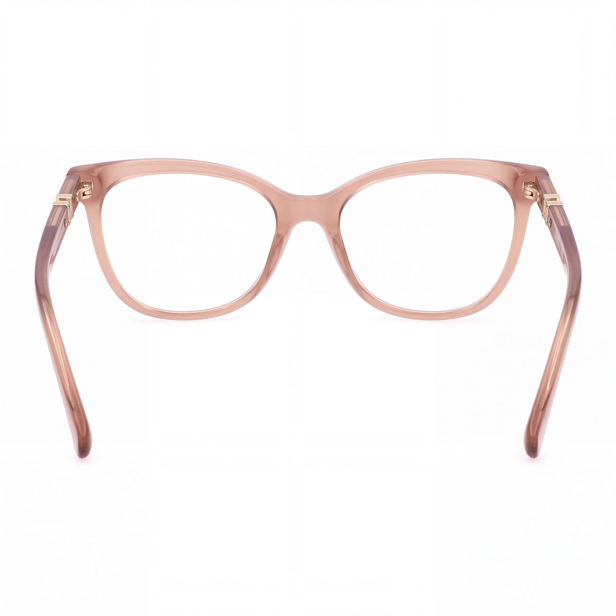 MaxMara Mm5018 Men's Plastic Ophthalmic Milky Nude, Pale Gold Frame with Polycarbonate Lenses 53mm, Photo 3