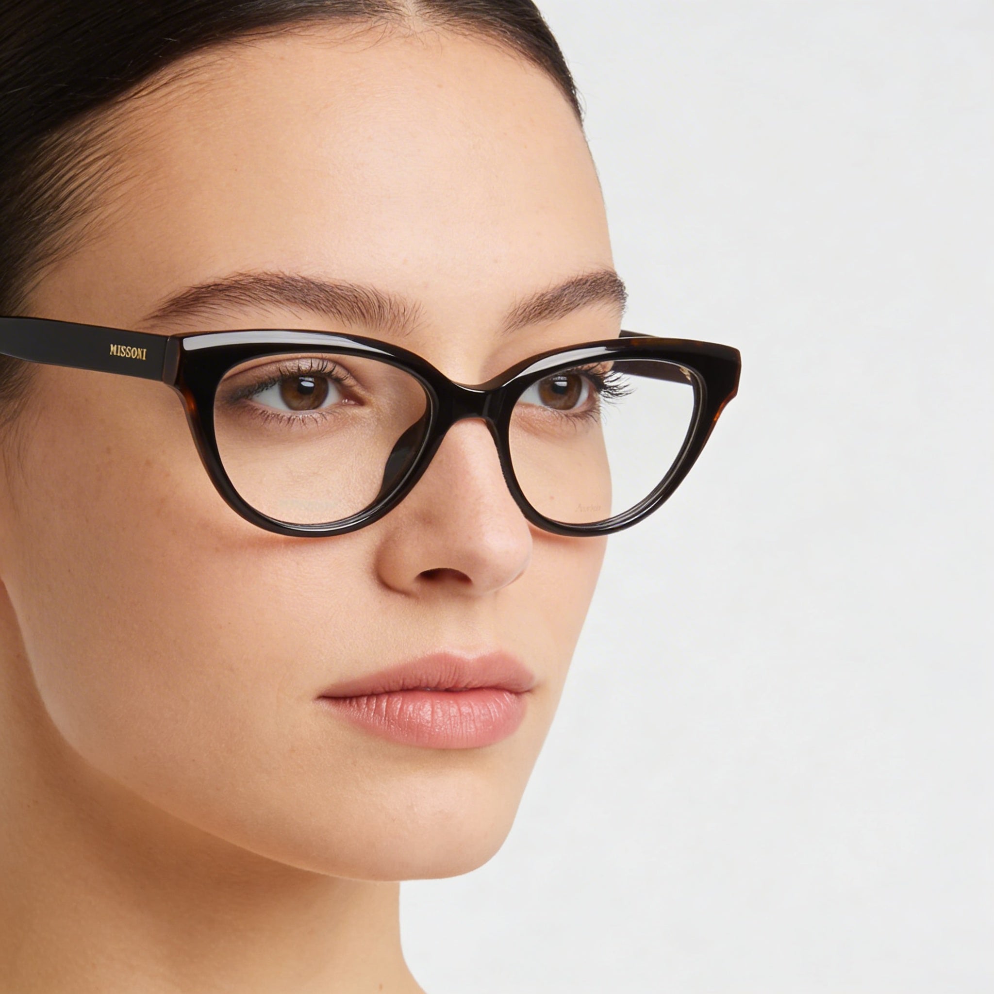 Gafas de sol Missoni Mis 0091 Modern para mujer, de acetato, color negro habano, con lentes de policarbonato de 52 mm, Photo 4