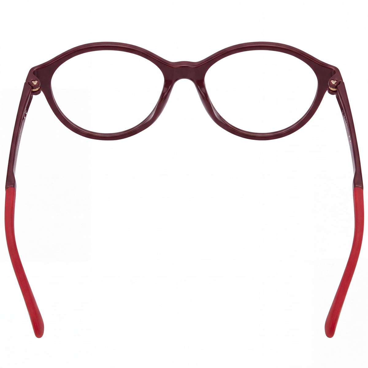 Gafas Max & Co. Mo5055 para mujer, montura de plástico color burdeos, lentes transparentes, 54-14-140, Photo 2