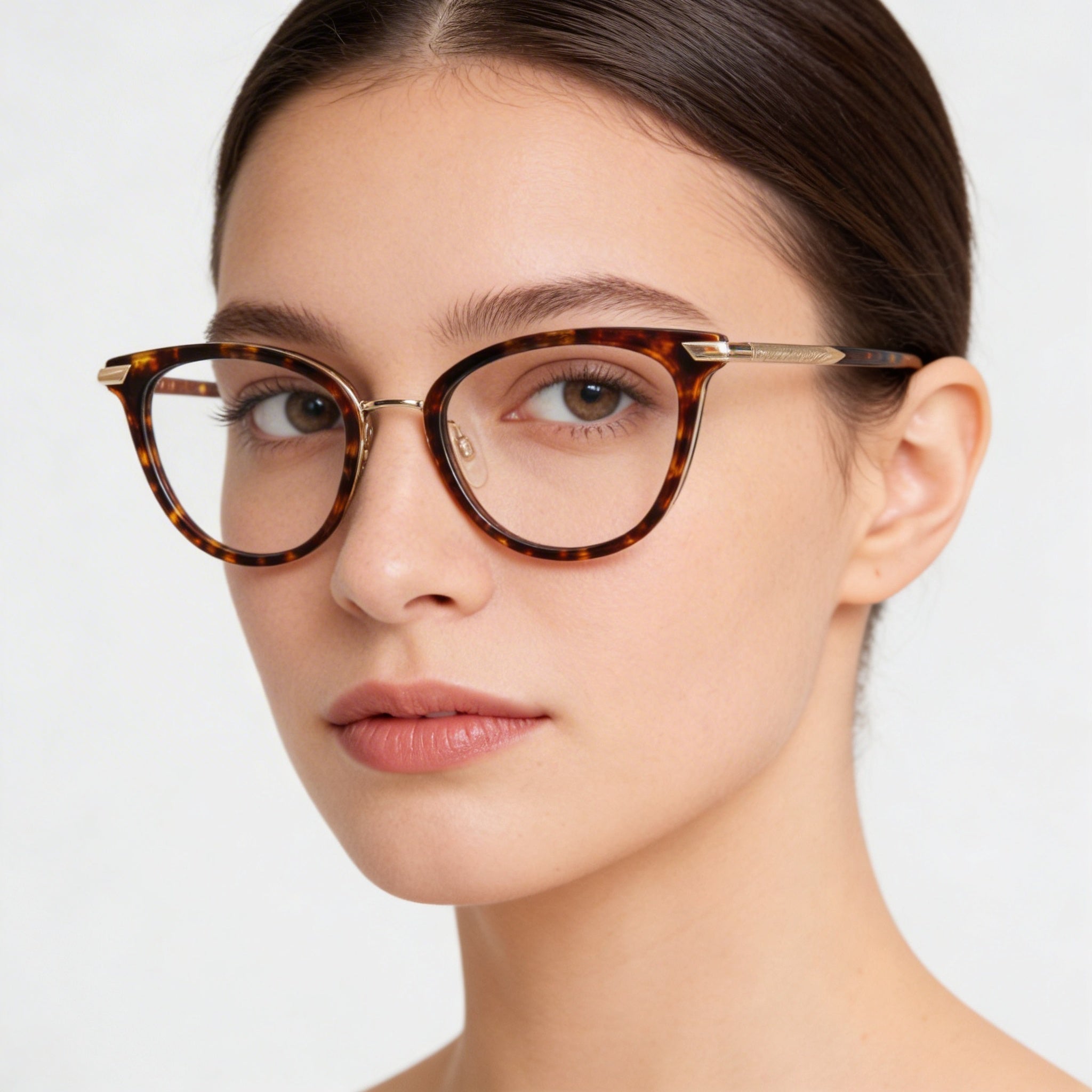 Gafas de sol Rag & Bone Modern Havana con montura metálica para mujer - Ancho de lente: 51 mm, puente: 19 mm, patilla: 135 mm, Photo 3